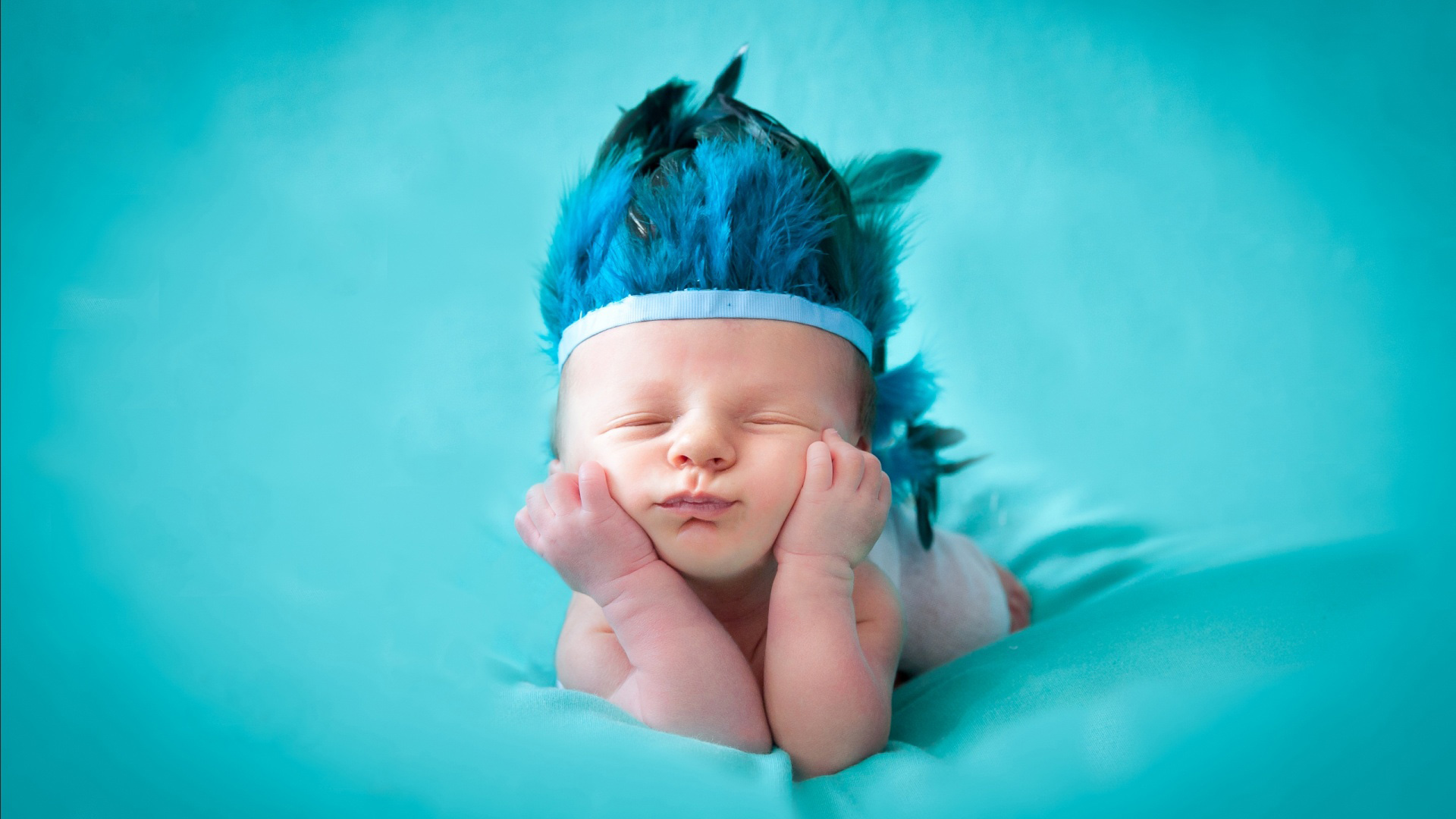 Cute Charmy Baby With Feather On Head 2K Cute