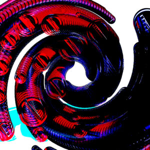 Red Black Blue White 2K Abstract