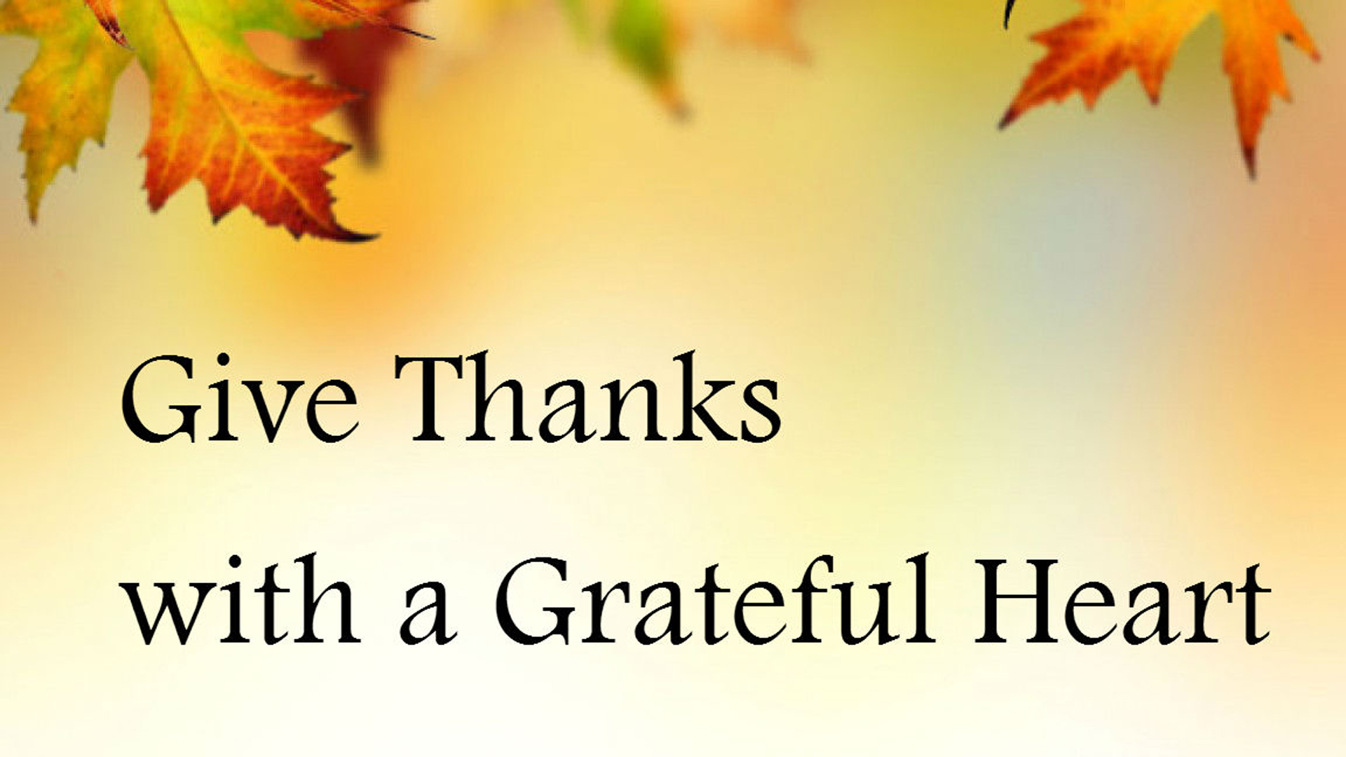 Give Thanks With A Grateful Heart 2K Thanksgiving