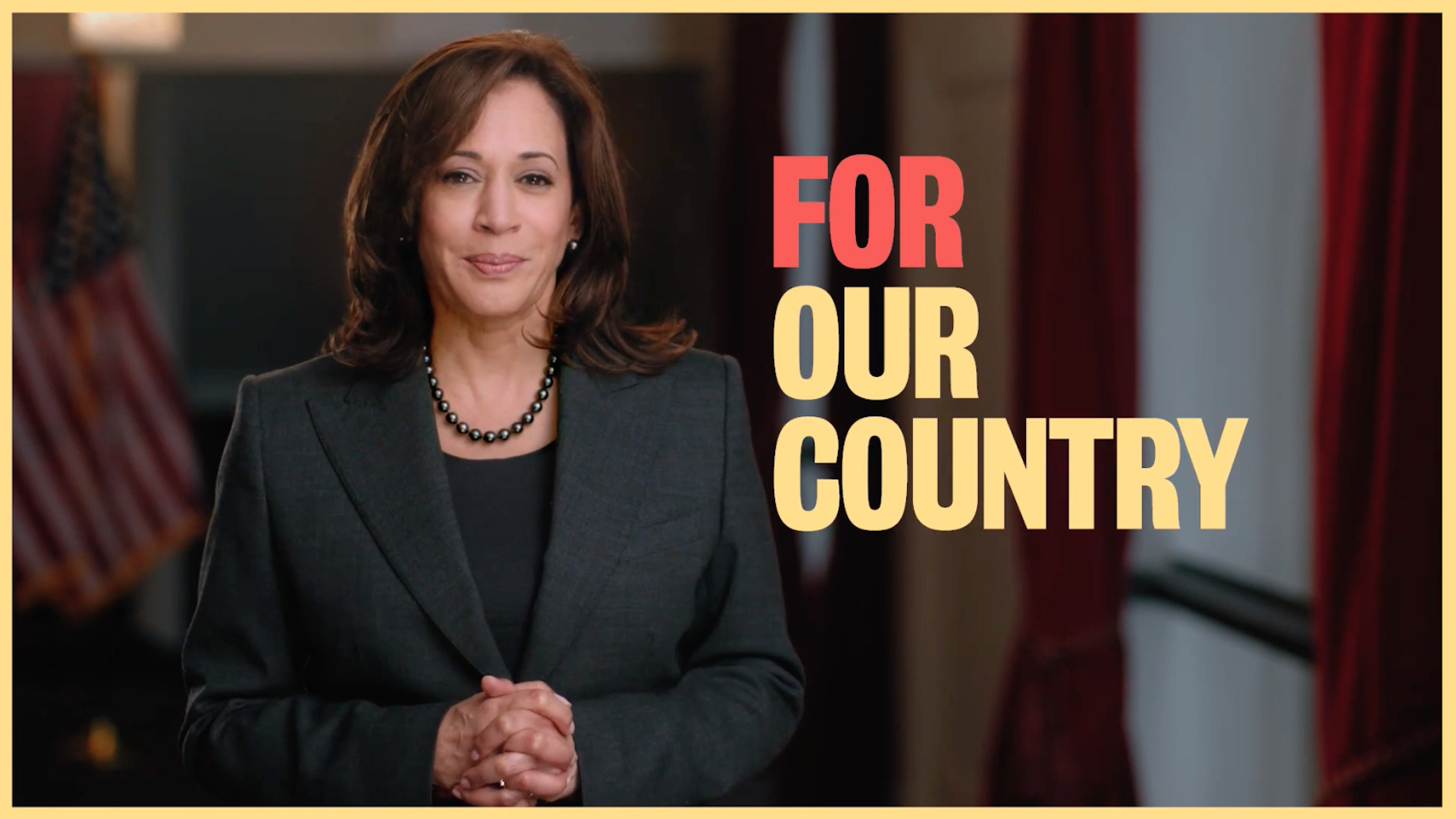 Vice President Kamala Harris Is Standing With Words For Our Country On Side 2K Kamala Harris