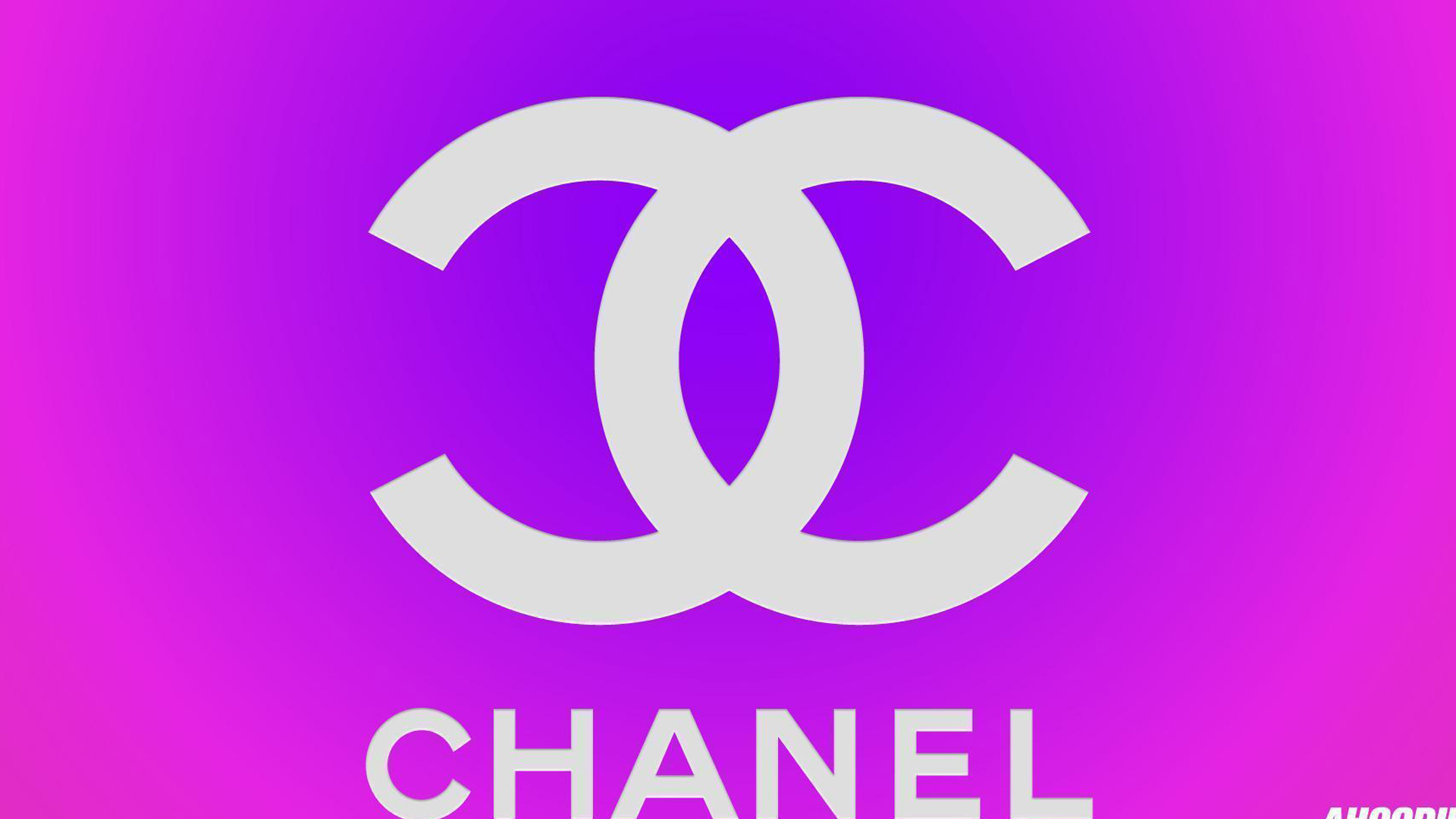 Chanel logo in pink and purple Wallpaper 2K chanel