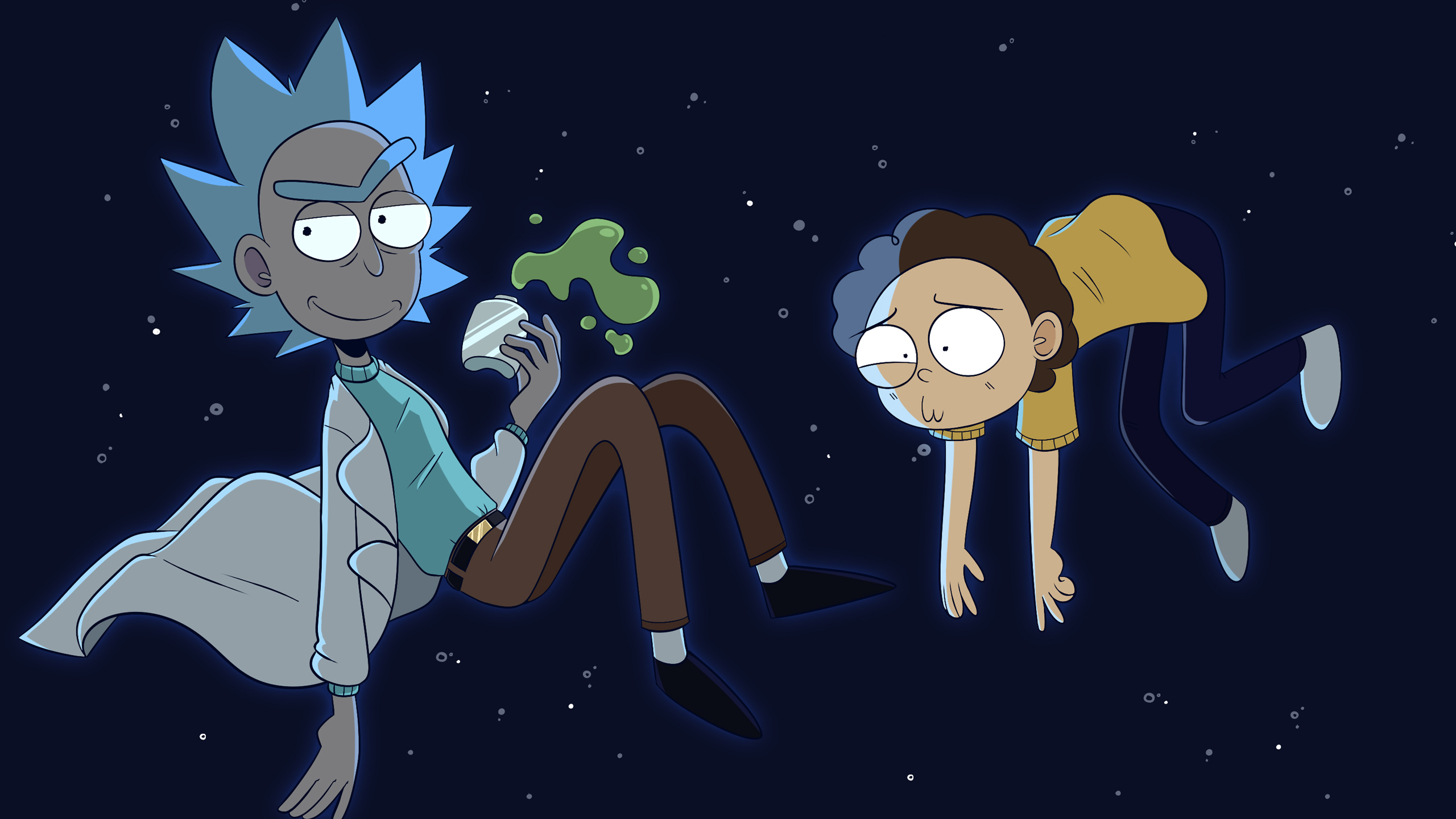 TV Show Rick and Morty Morty Smith Rick Sanchez Scientist Space 2K Movies