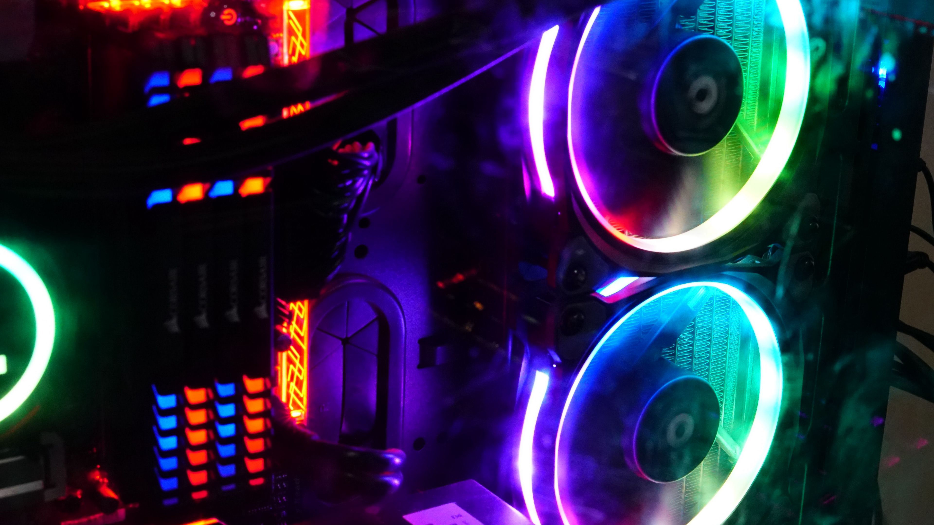 Computer Coolers Backlight Neon Colorful K 2K