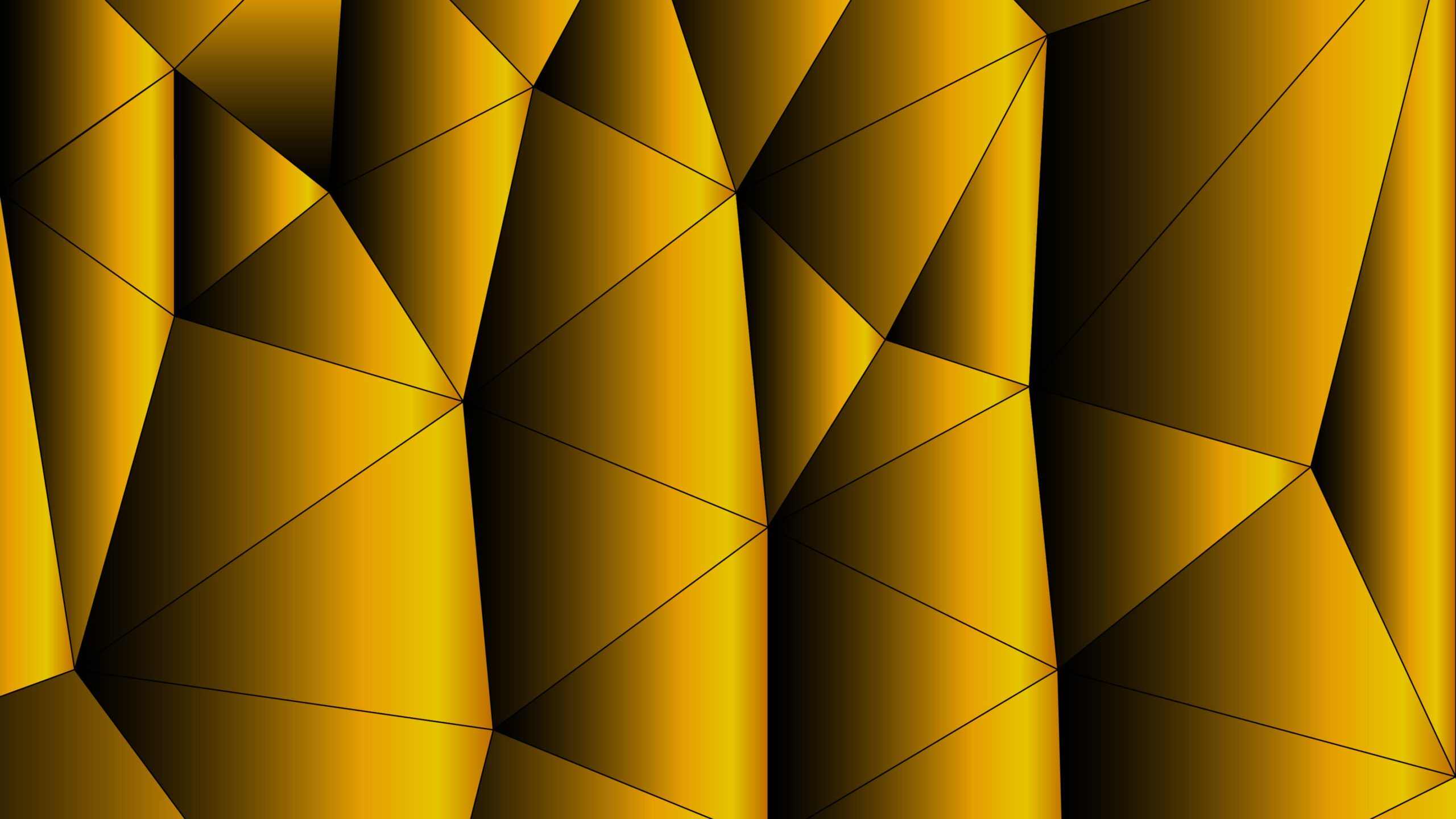 Yellow Geometric Shapes Wallpaper K 2K Abstract