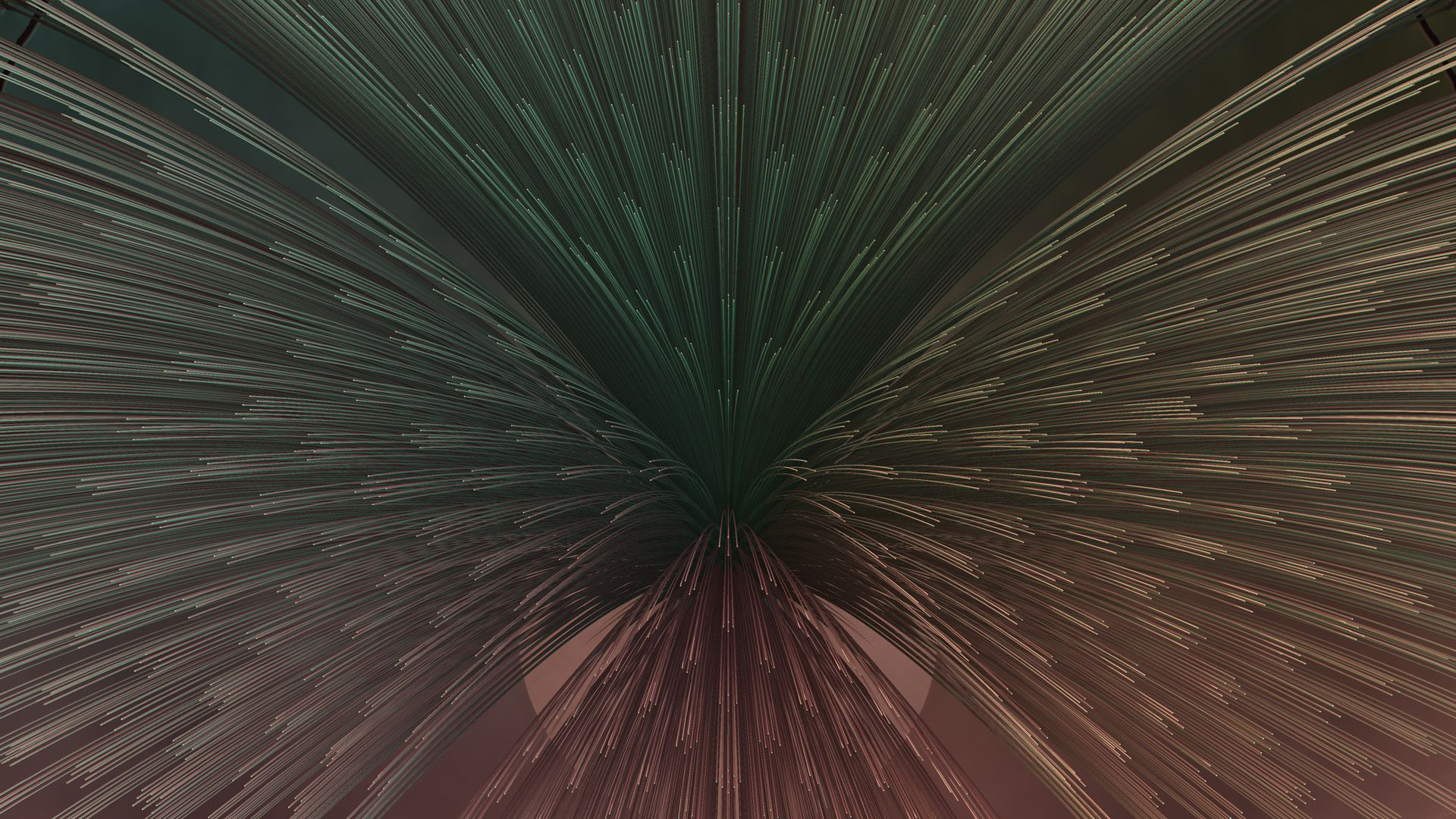 Light Green Rays Lines Volume Abstraction 2K Abstract