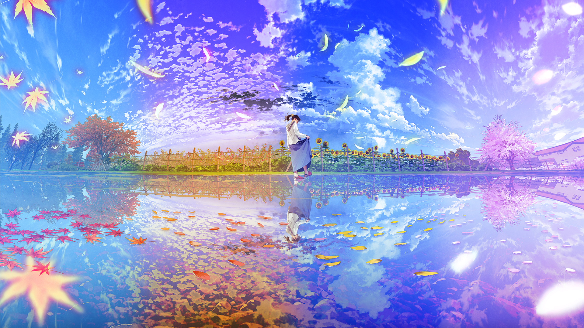 Anime Girl Nature Wallpaper 2K Anime Girl