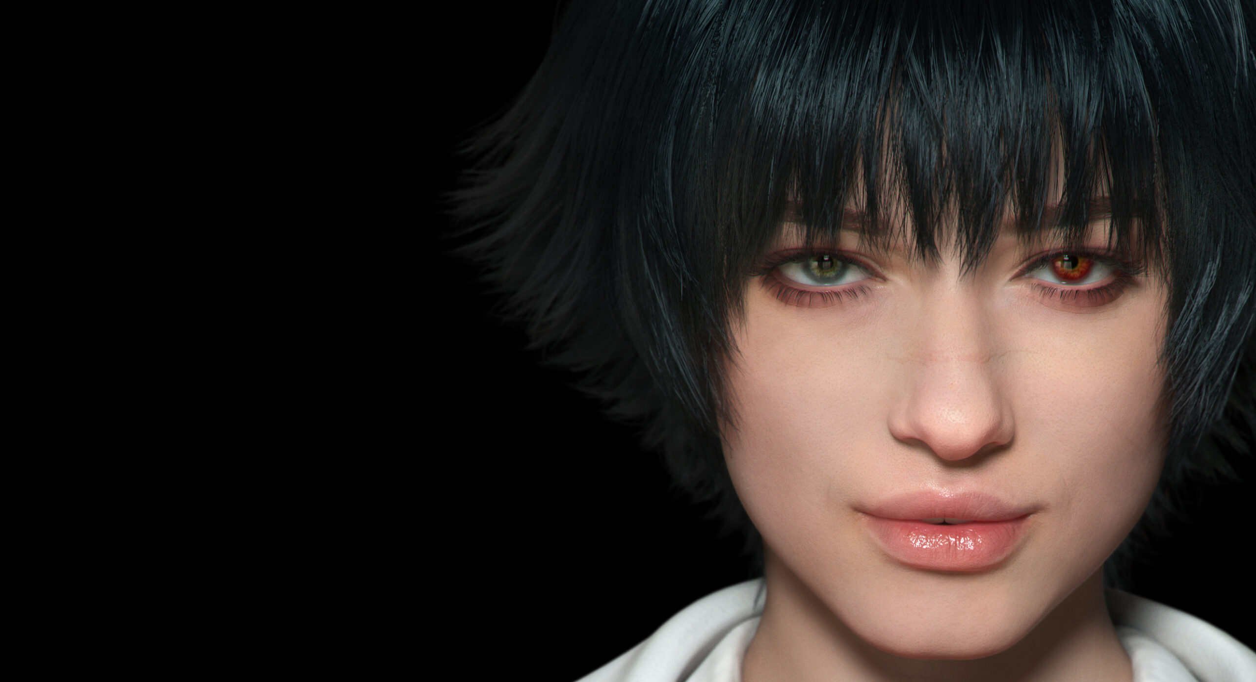 Lady With Brown And Green Eyes 2K Devil May Cry
