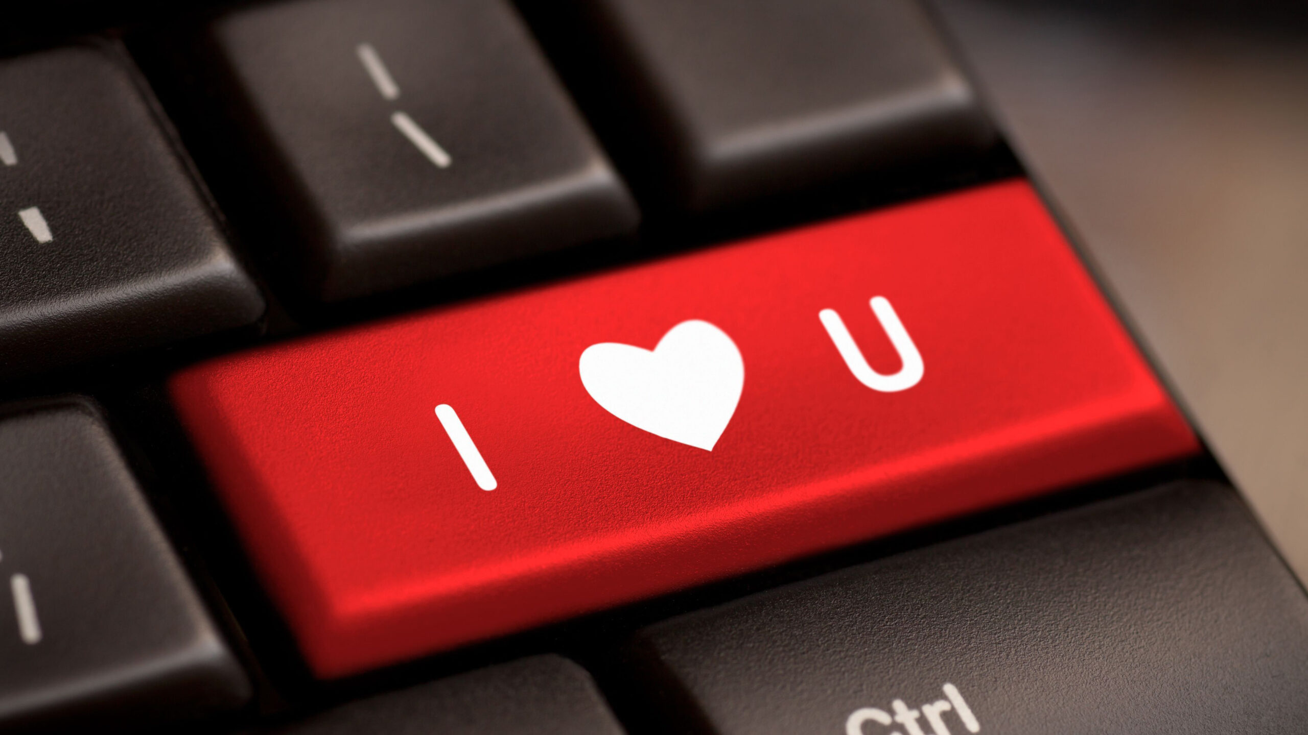 A Key With I Love You Words In A Keyboard K 2K I Love