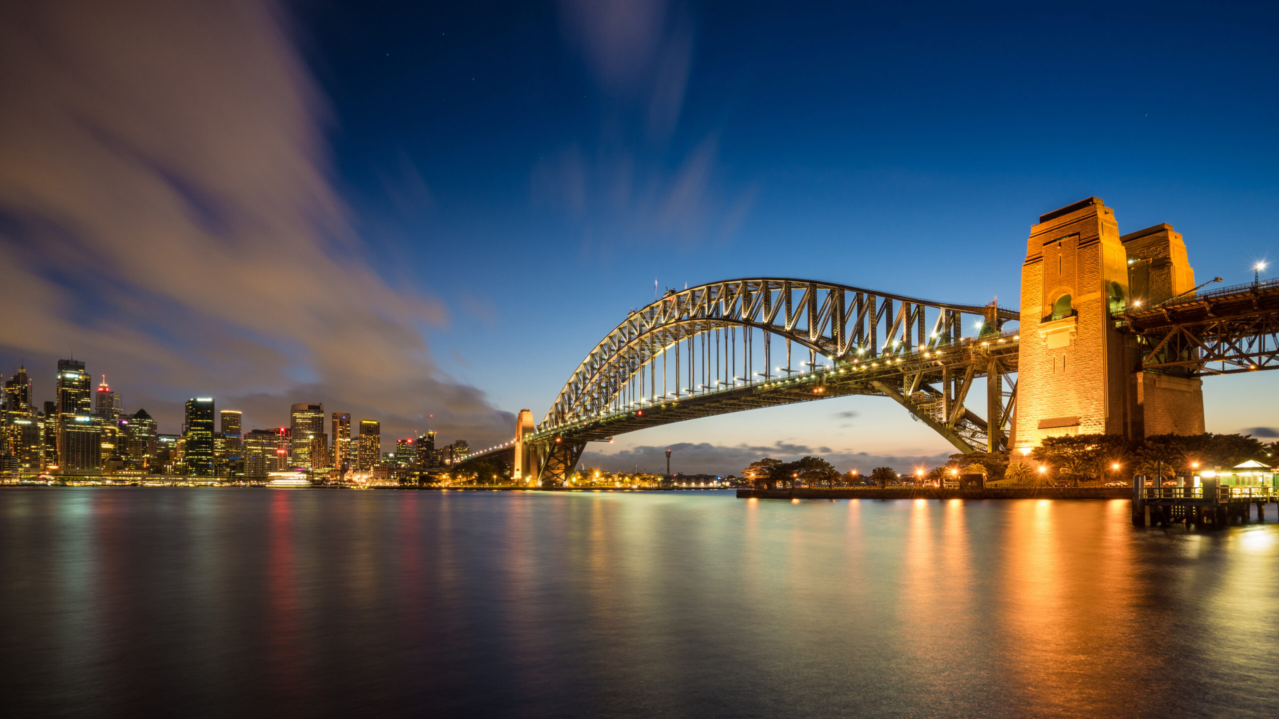 Harbour Bridge Australia Sydney Blue Sky Wallpaper K K 2K Travel