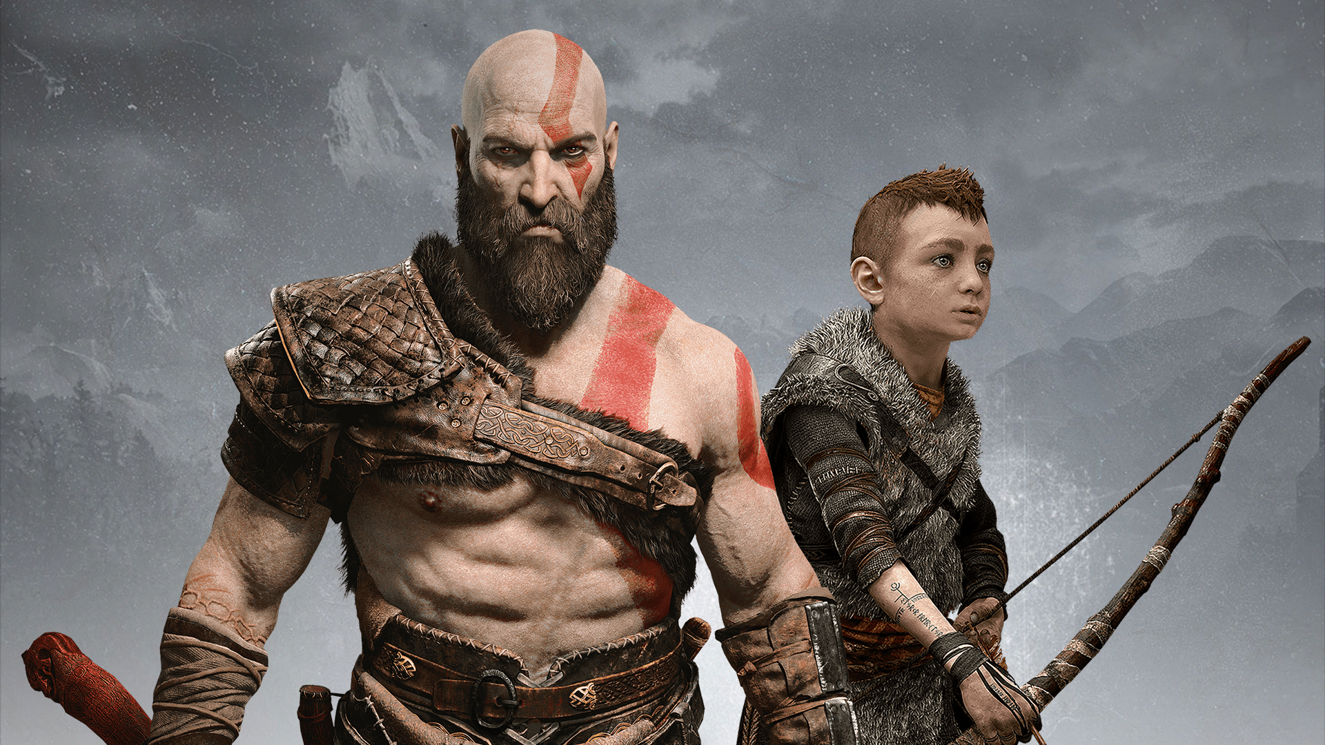 Kratos Atreus God of War 2K