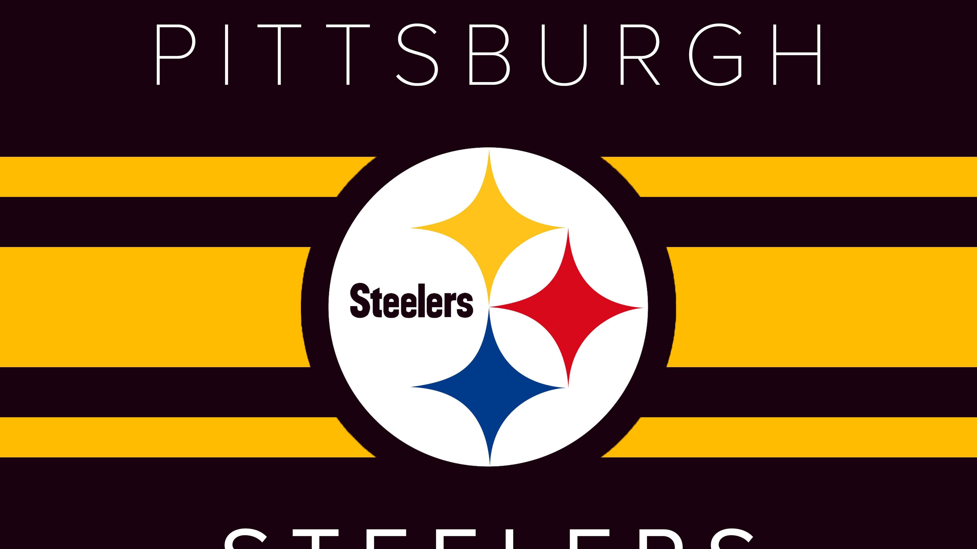 Pittsburgh Steelers With Maroon Wallpaper And Yellow Lines K 2K Steelers