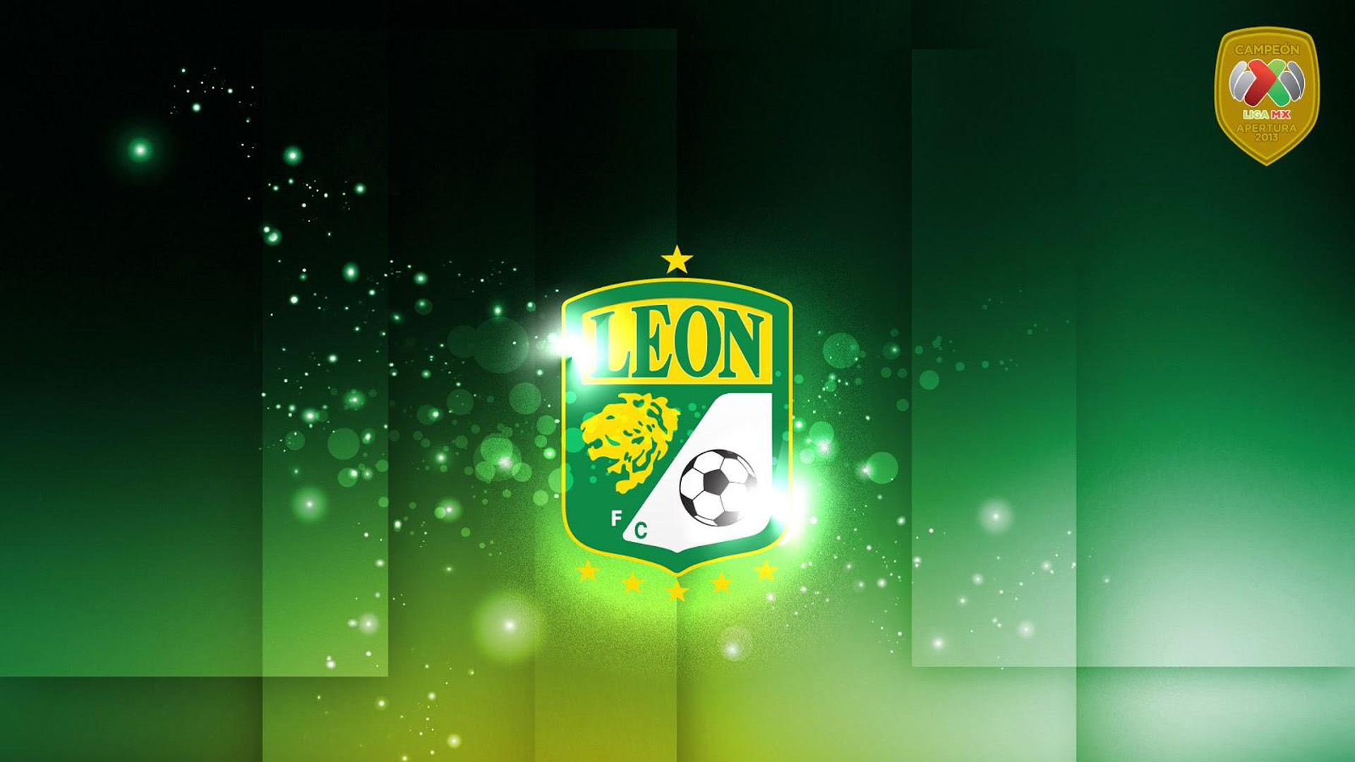 Leon Club Logo In Green Bokeh Wallpaper 2K Leon FC