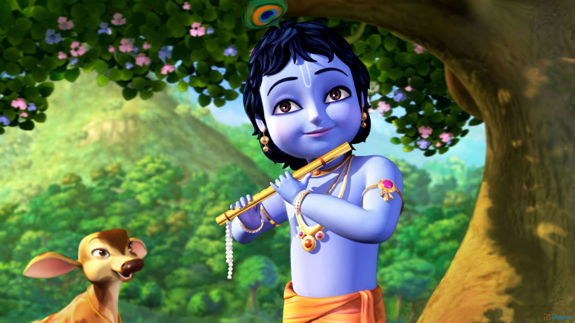 Animated Lord Krishna 2K Animated
