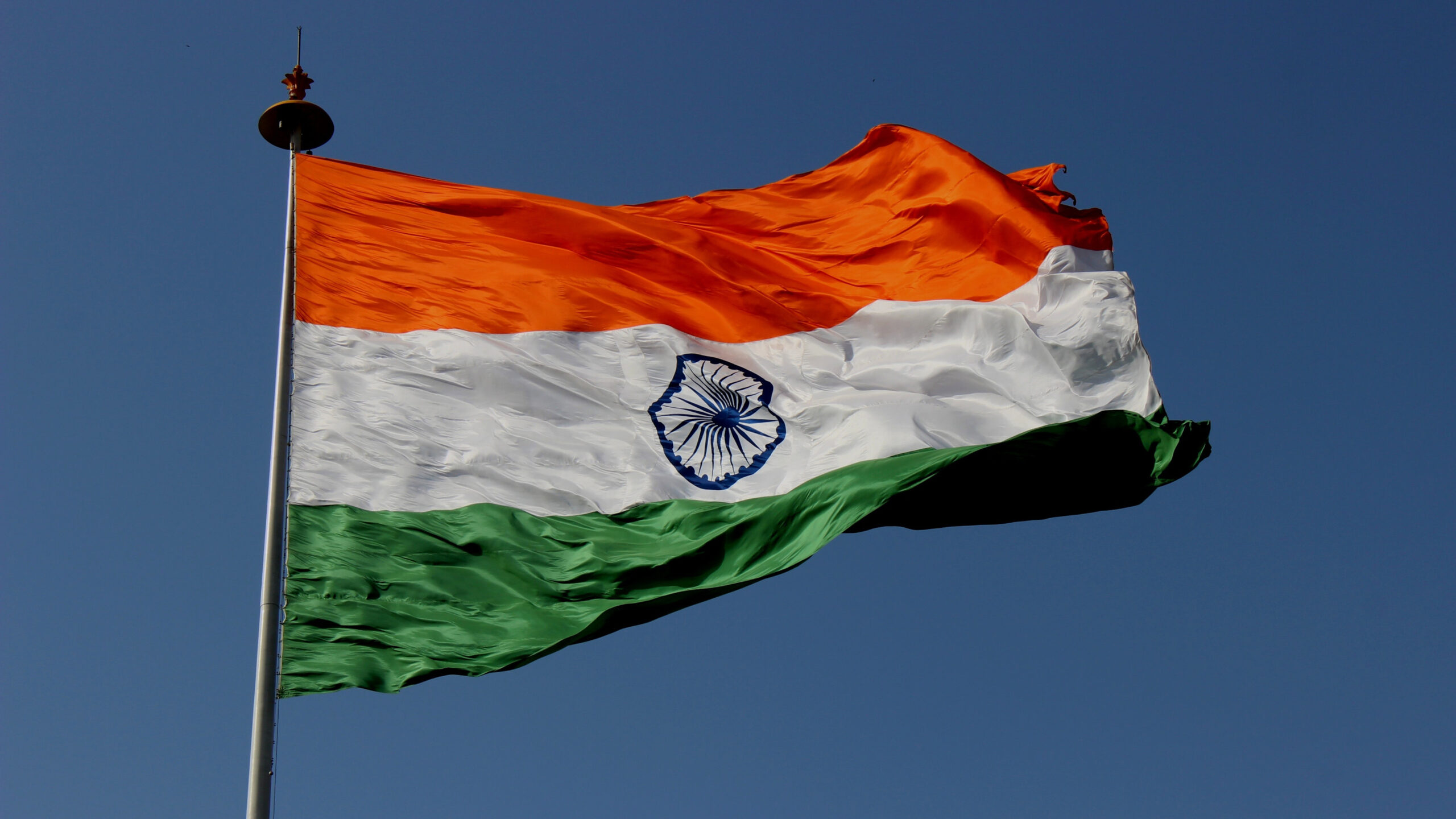 Indian Flag With Blue Sky Wallpaper K 2K Indian Army