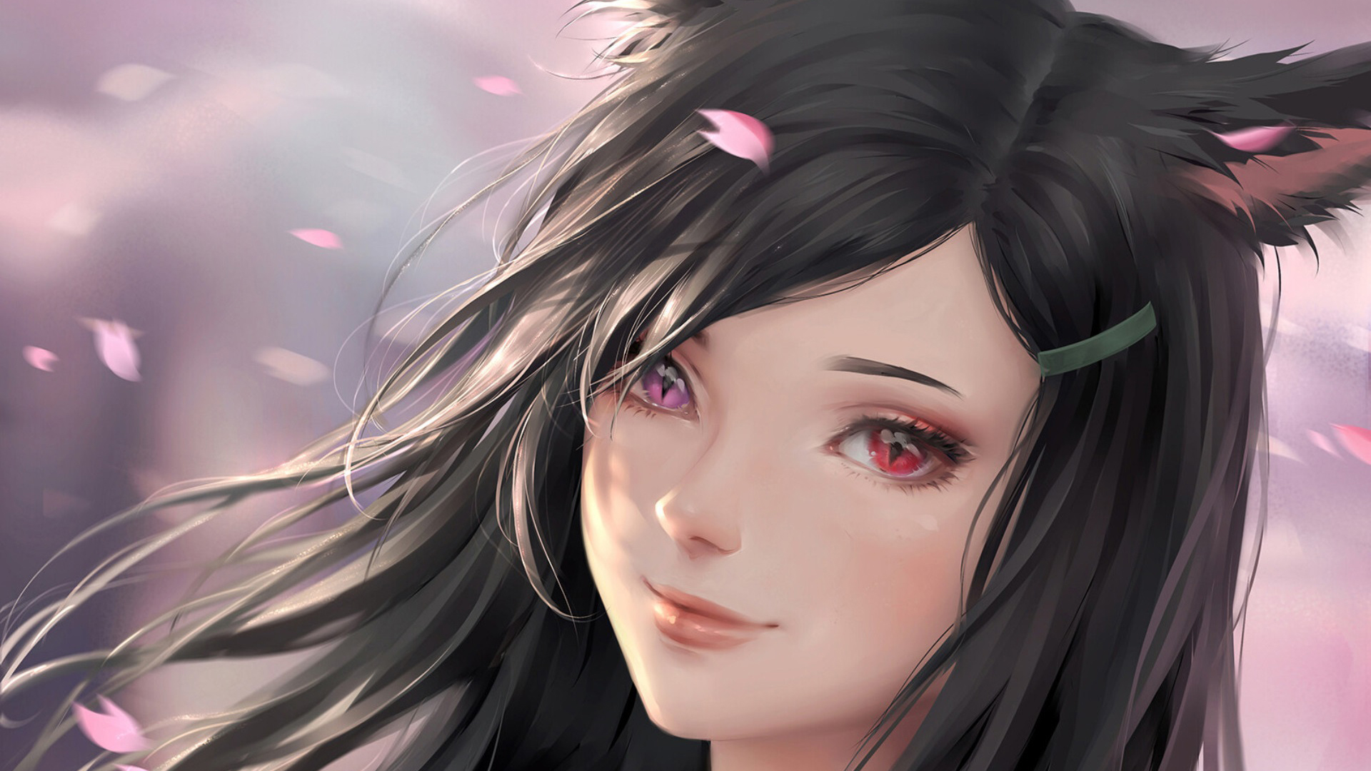 Final Fantasy XIV Girl With Black Hair With Blur Wallpaper 2K Final Fantasy XIV Games