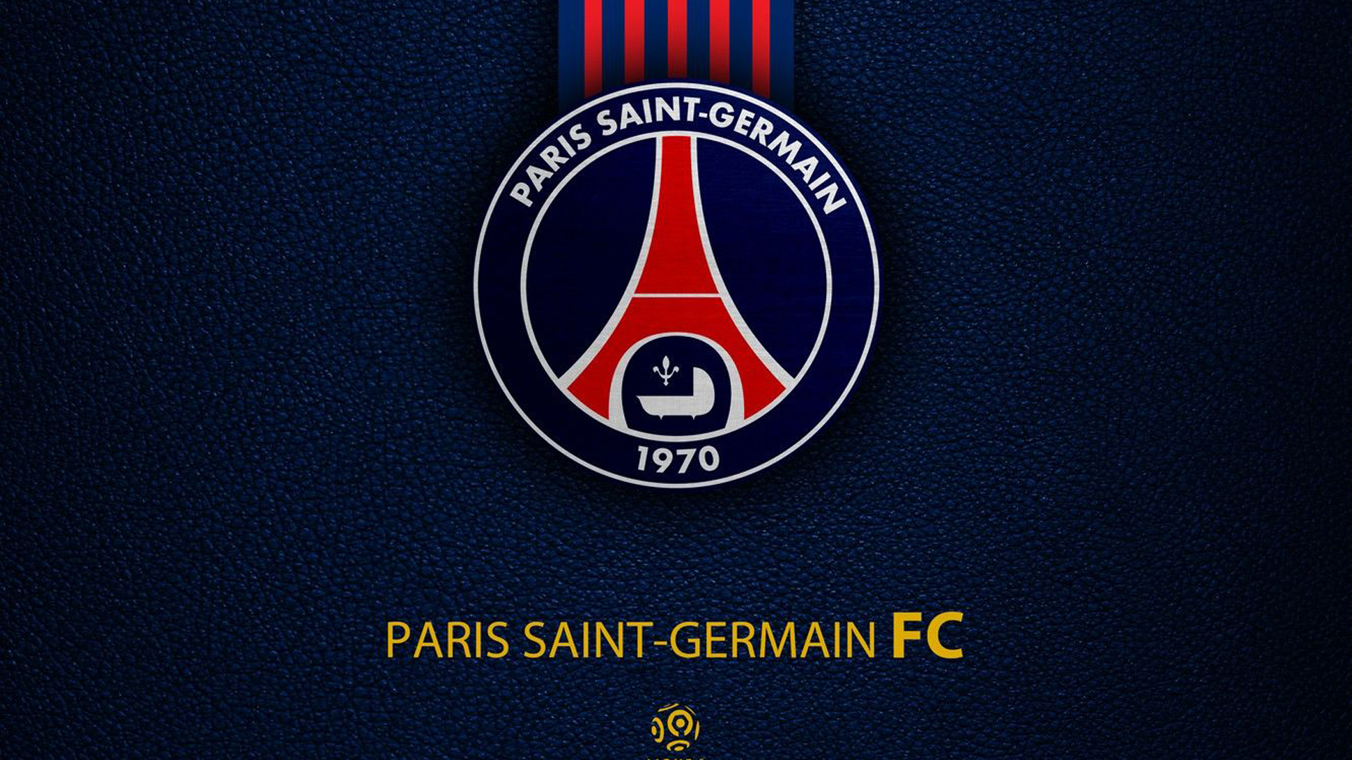 Paris Saint Germain Logo In Blue Wallpaper 2K PSG