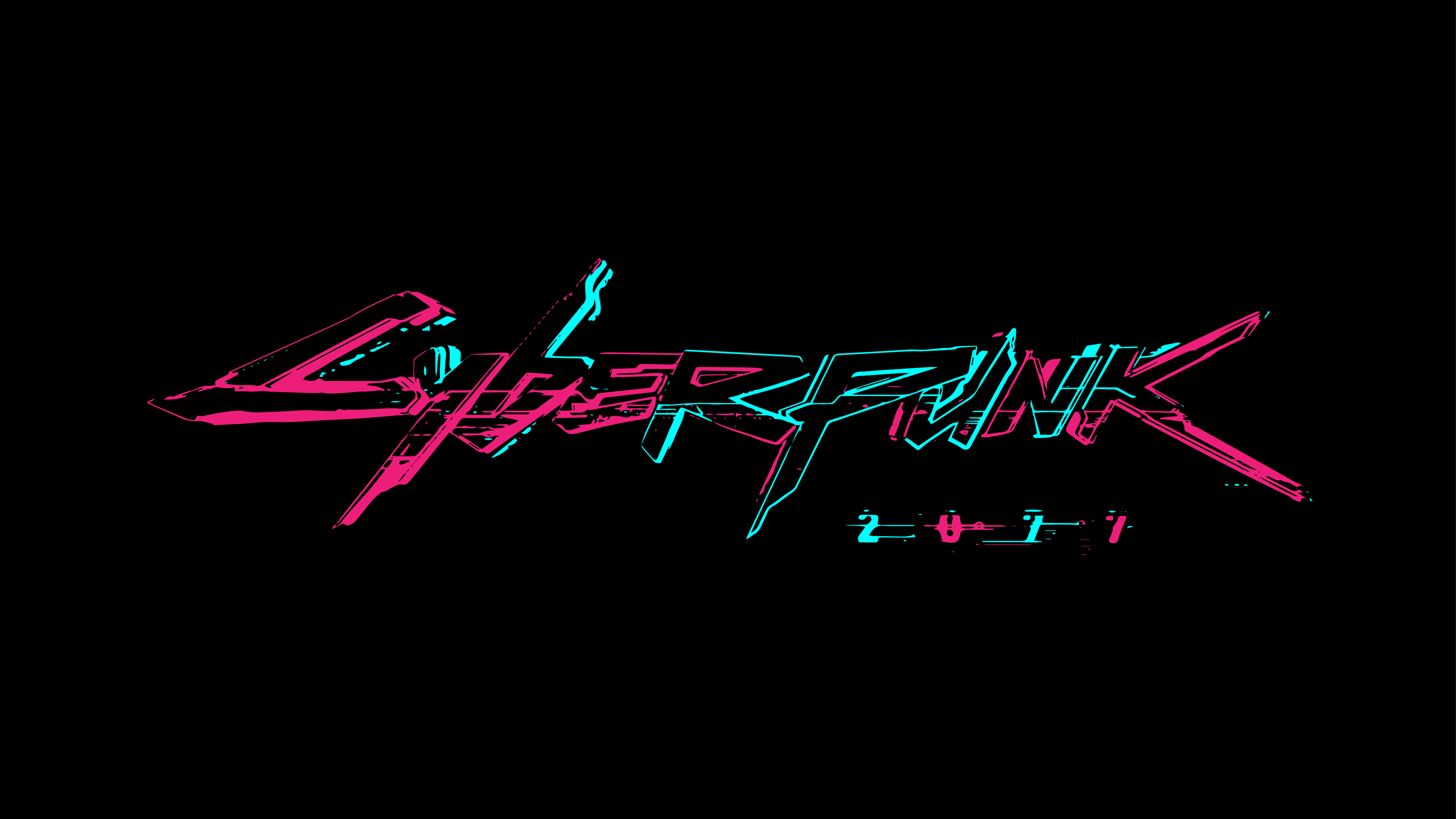 Cyberpunk Neon Logo K