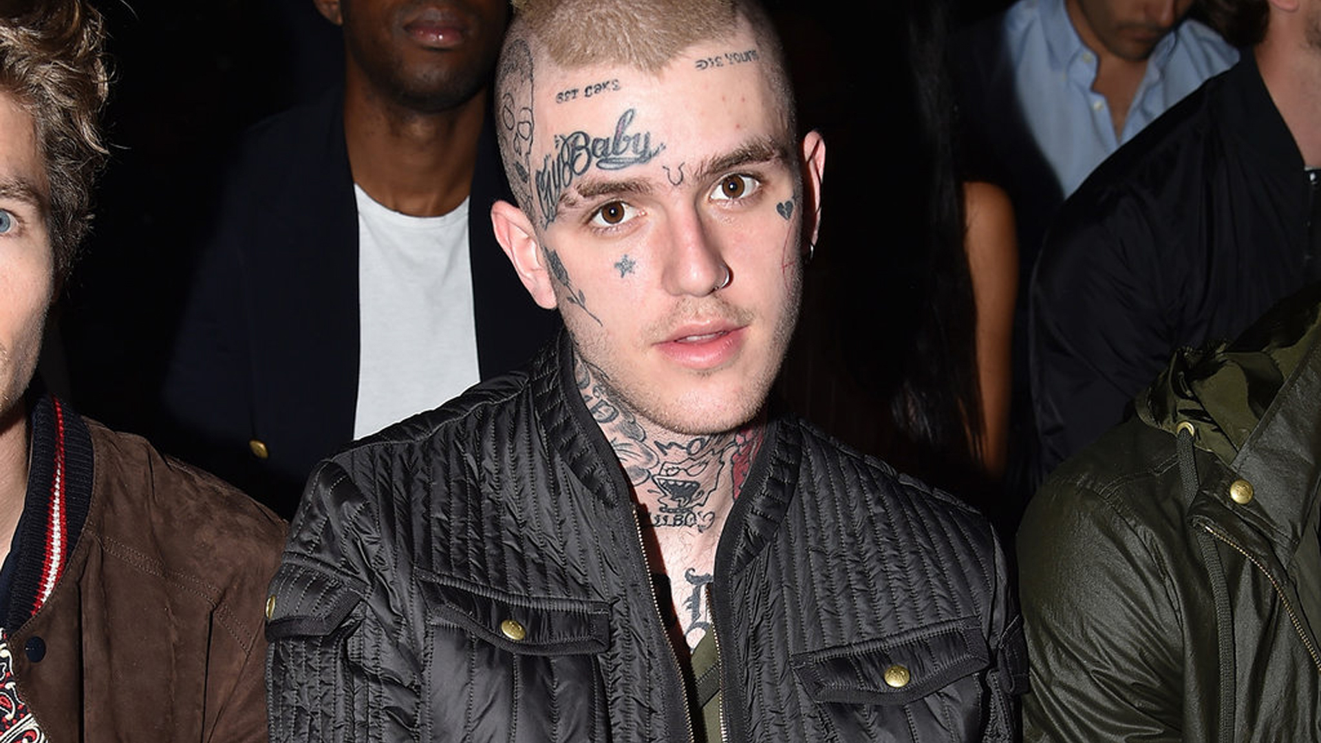 Lil Peep Is Having Tattoos On Face And Neck Wearing Black Jacket 2K Lil Peep