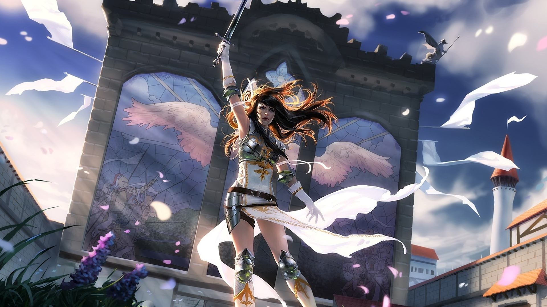 Girl With Sword 2K Magic The Gathering