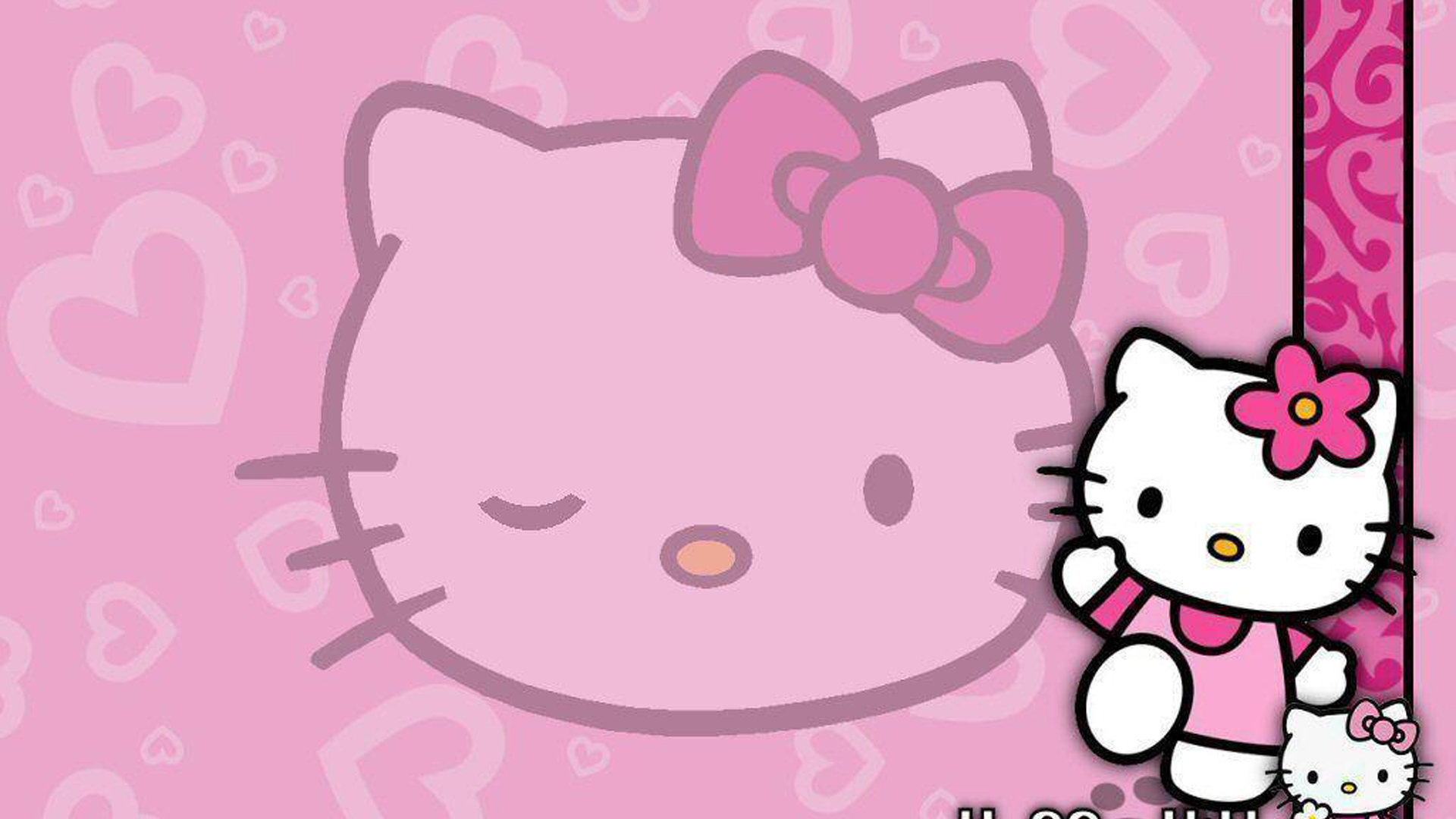Big And Small Hello Kitty In Hello Kity Face Wallpaper 2K Hello Kitty
