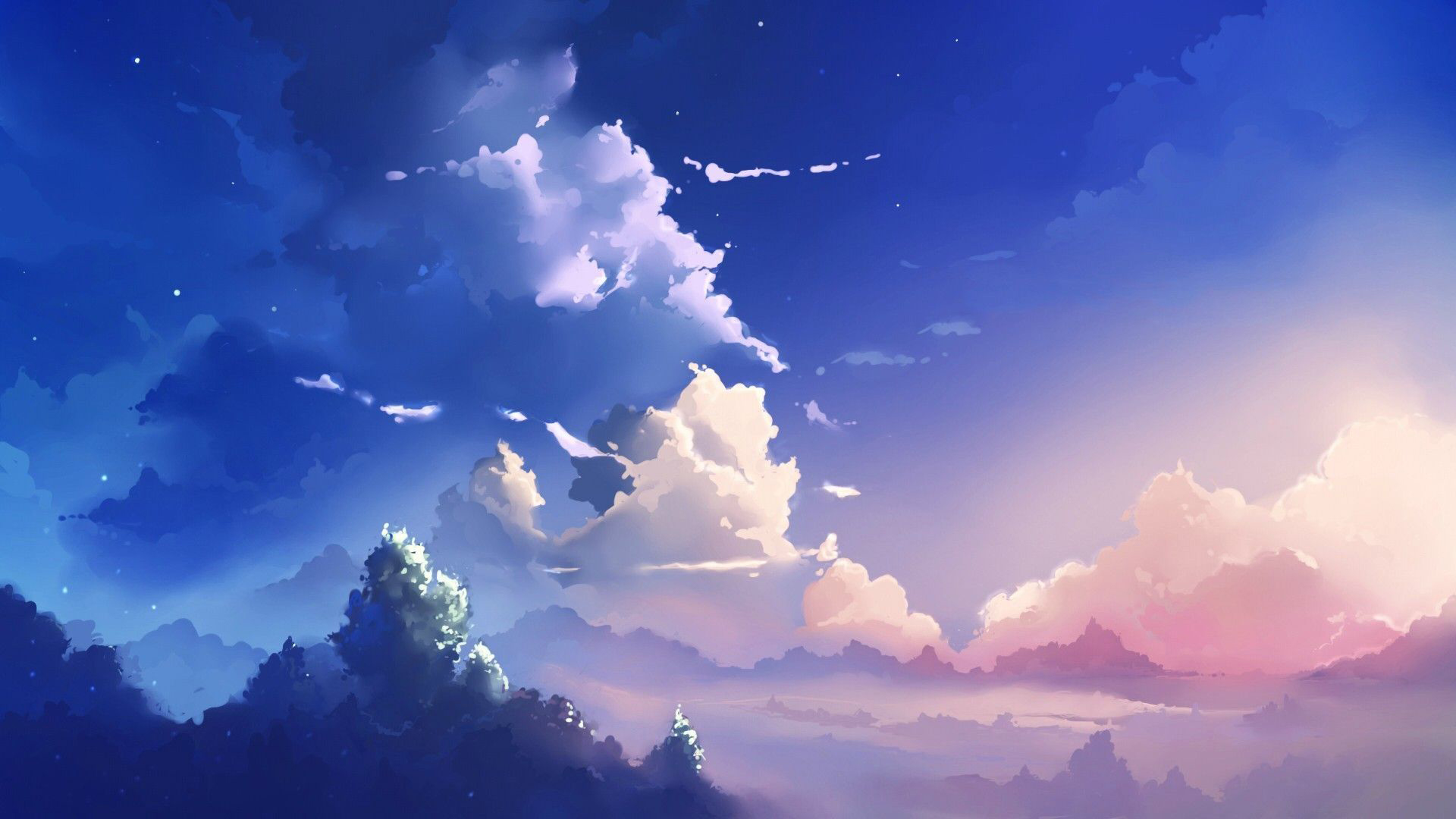 Artistic Painting Of Colorful Sky 2K Tumblr