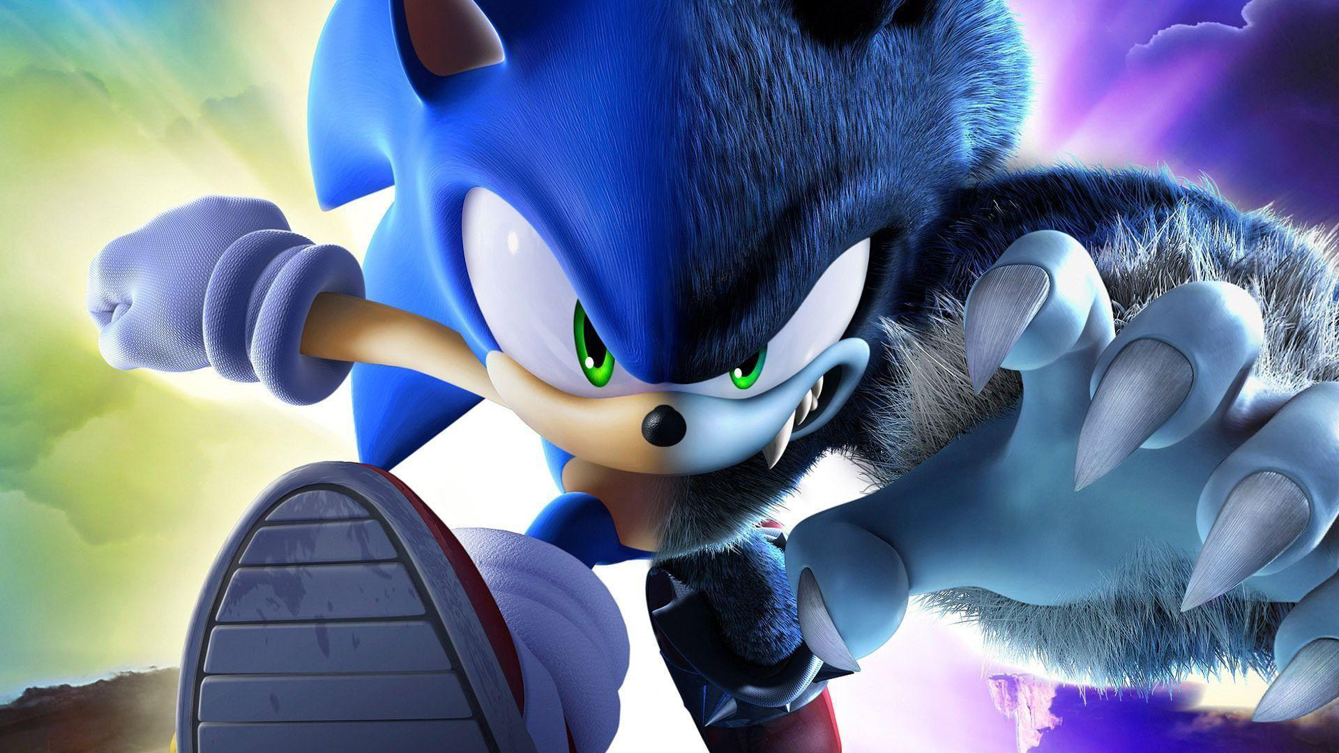 Angry Face Of Sonic The Hedgehog With Big Nails 2K Sonic