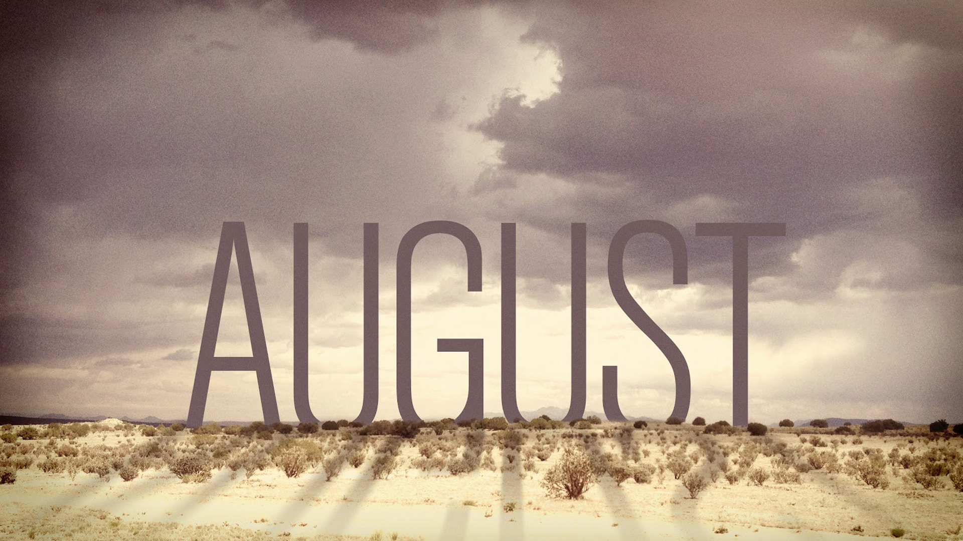 August In Black White Clouds Sky Wallpaper 2K August