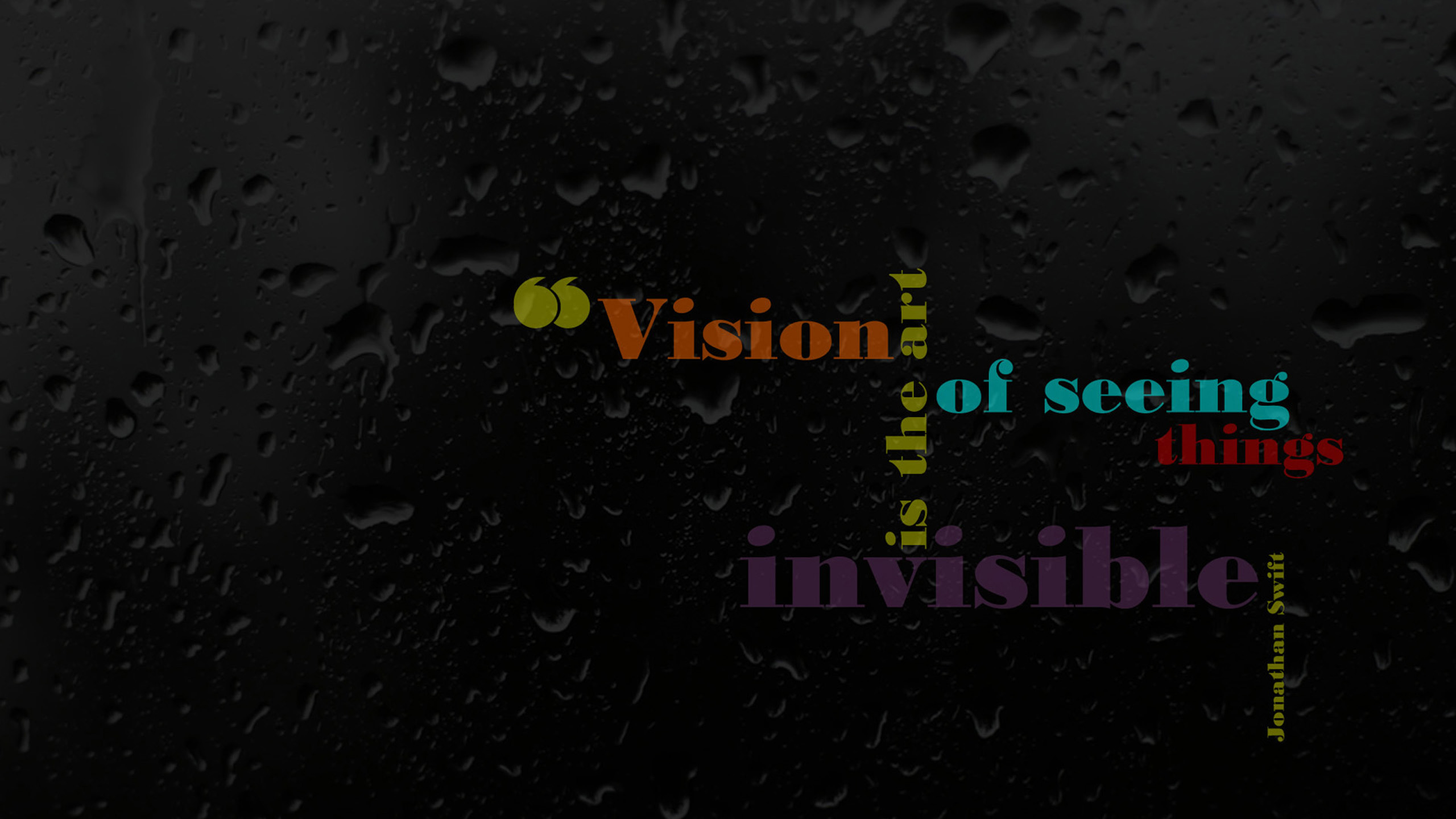 Vision Is The Art Of Seeing Things Invisible 2K Inspirational