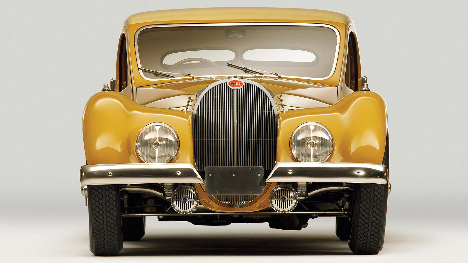 Bugatti Type SC Atalante Coupe Grand Tourer Yellow Car 2K Cars