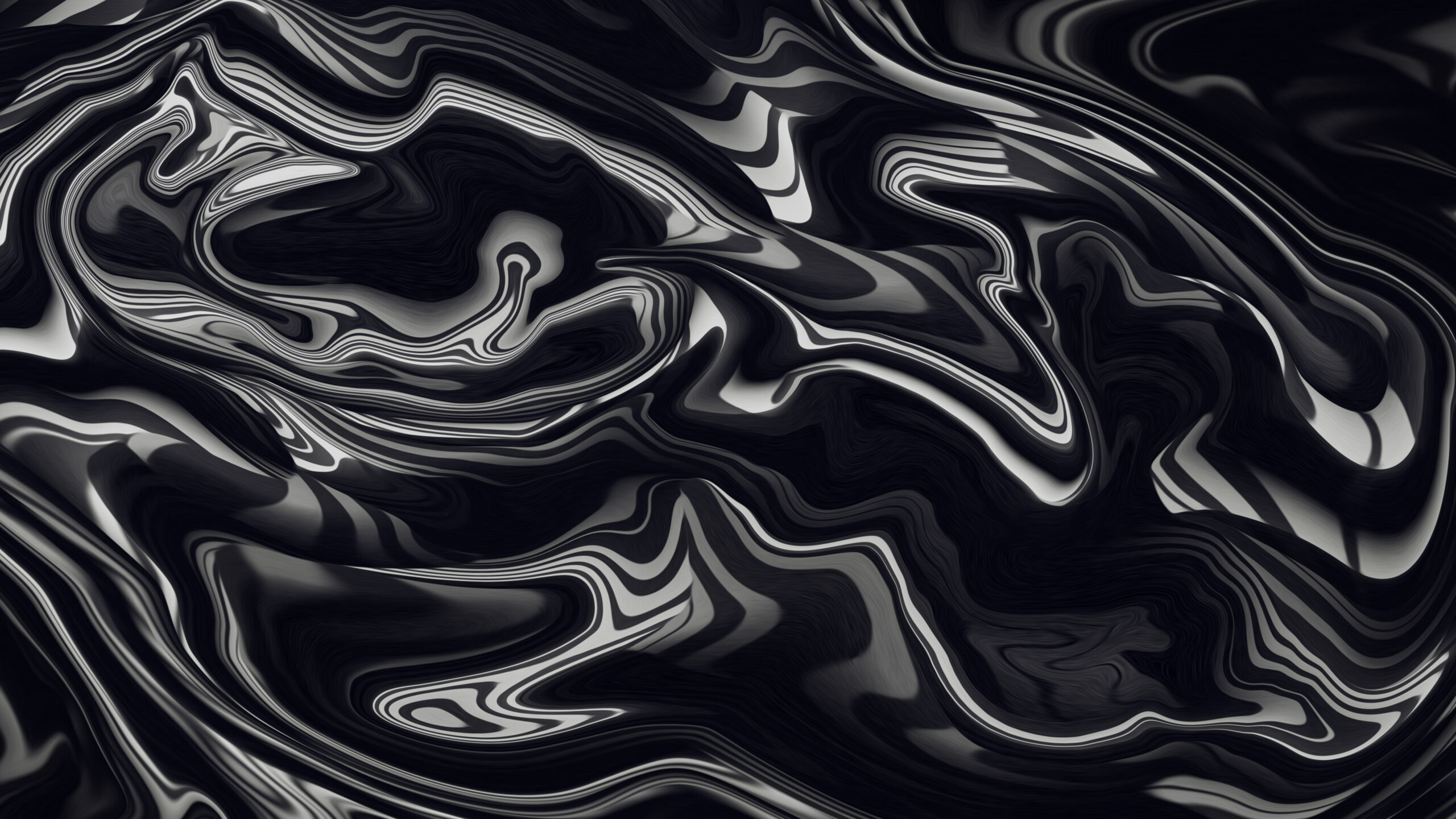 Black Color Liquid K K 2K Abstract