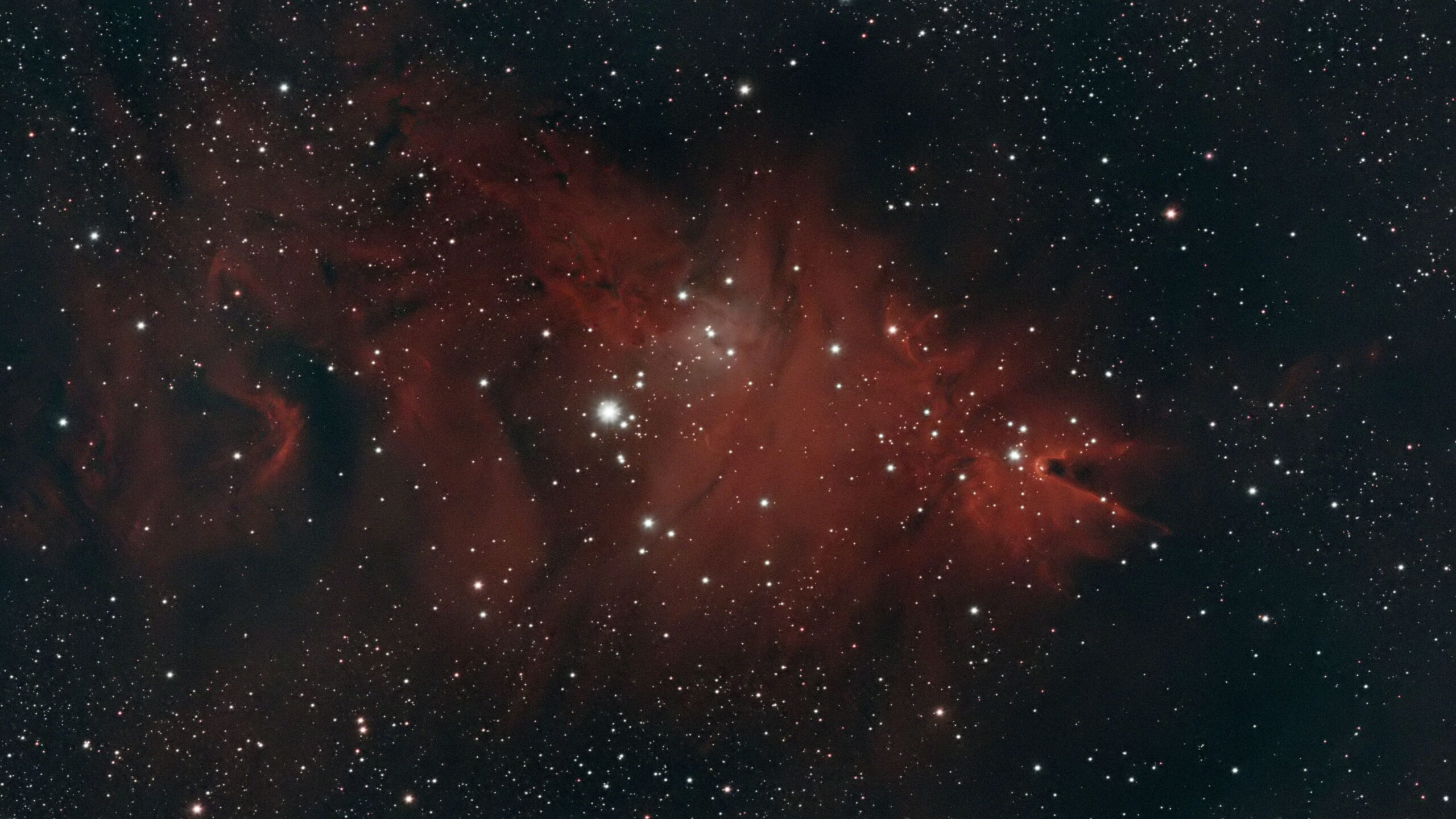Black Nebula Space Galaxy During Nighttime K 2K Space