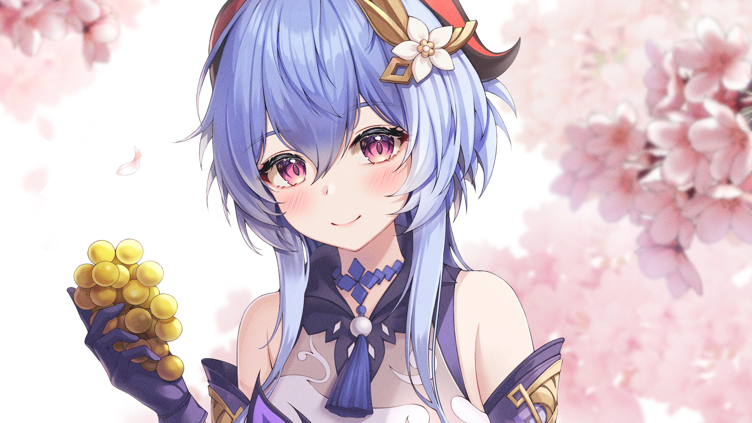 Blue Hair Pink Eyes Anime Girl 2K Anime Girl