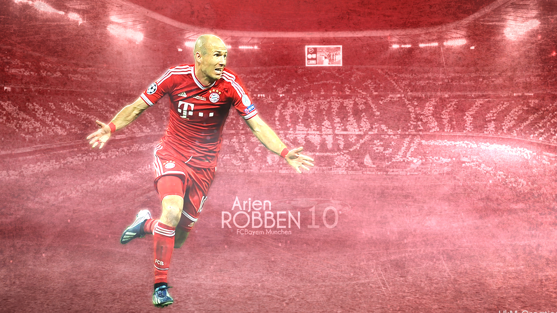 FC Bayern Munich Red Wallpaper 2K Arjen Robben