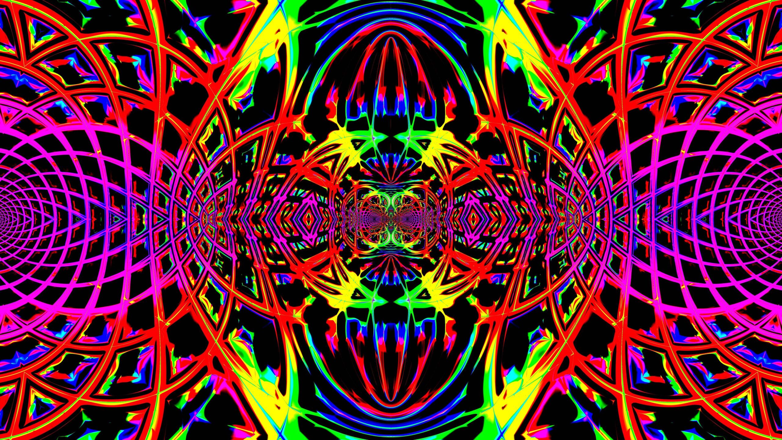 Colorful Kaleidoscope Lines Stripes Abstraction K 2K Abstract