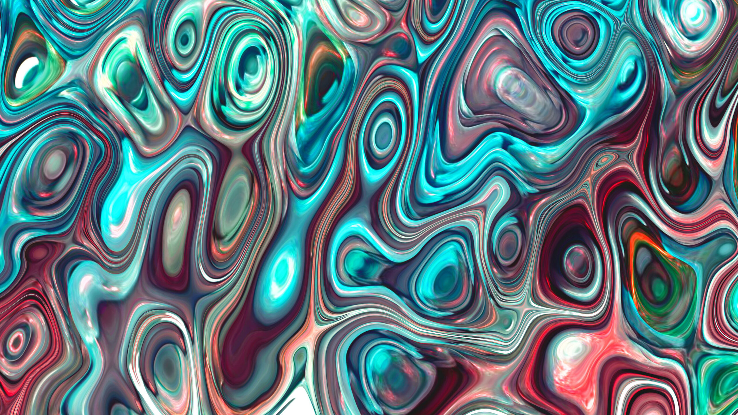 Colorful Stains Ripples K 2K Abstract