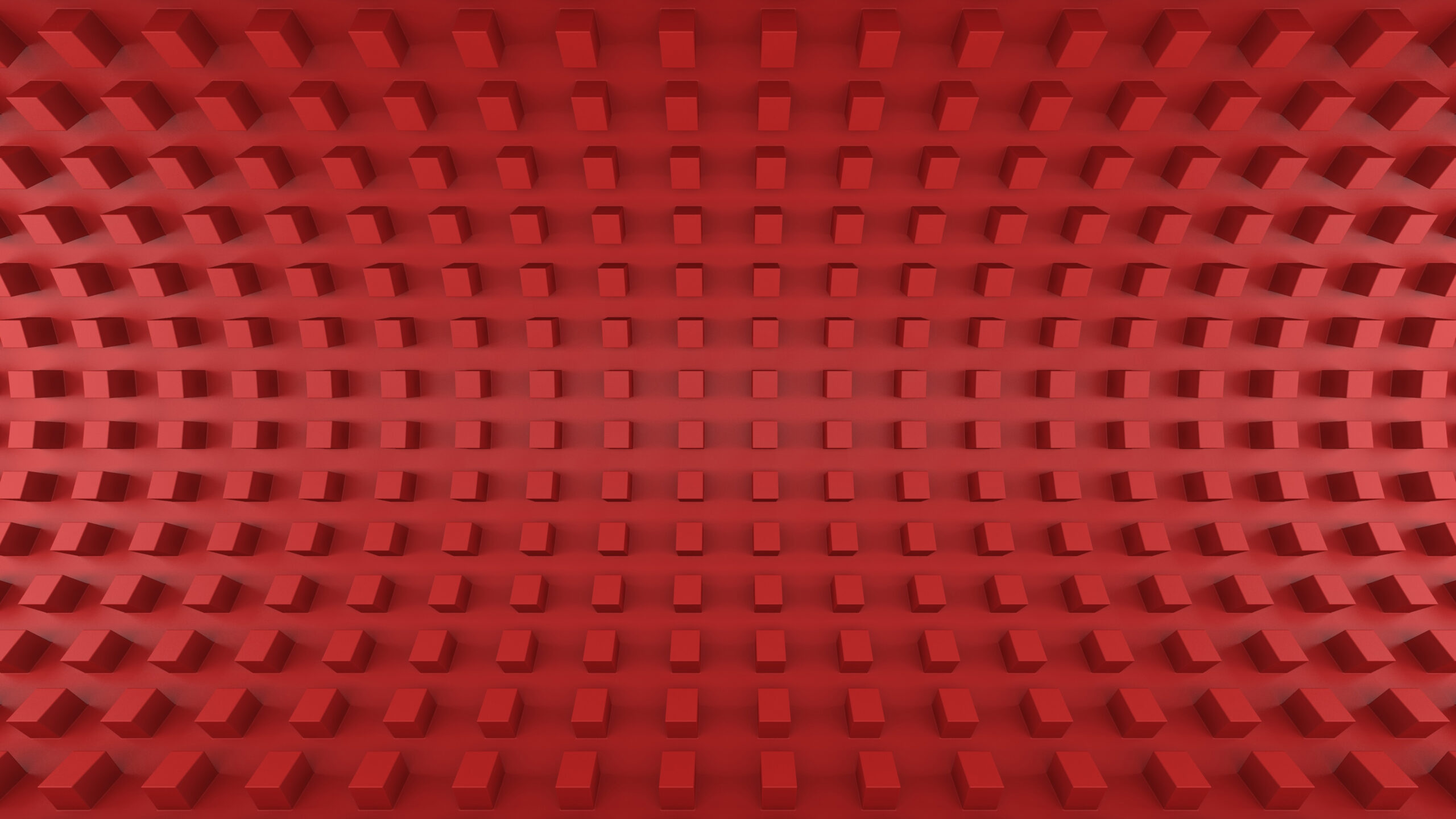 Red Cubes Art Pattern Abstraction K 2K Abstract