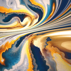 Yellow Heatwaves K 2K Abstract