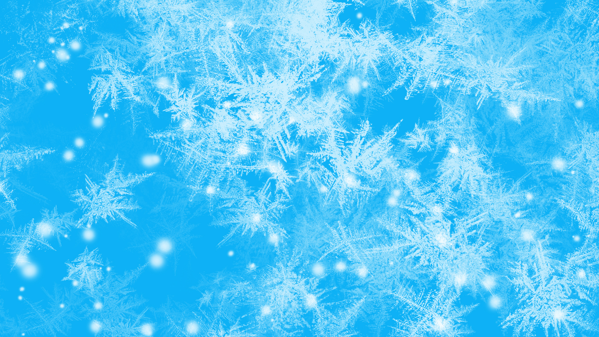 Blue Digital Art Frost Snowflake 2K Snowflake