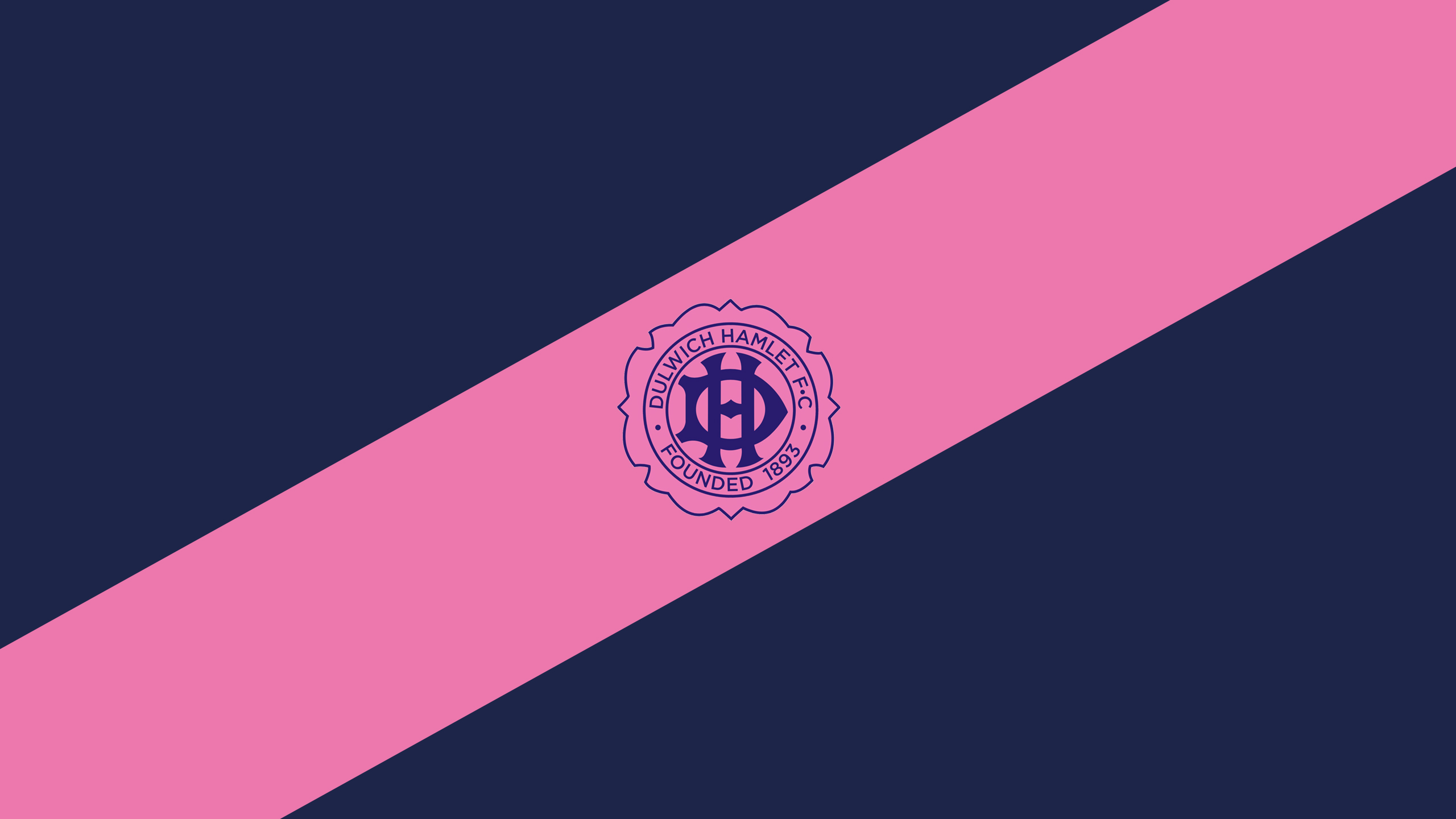 Emblem Logo Soccer Light Blue Pink Wallpaper 2K Dulwich Hamlet FC