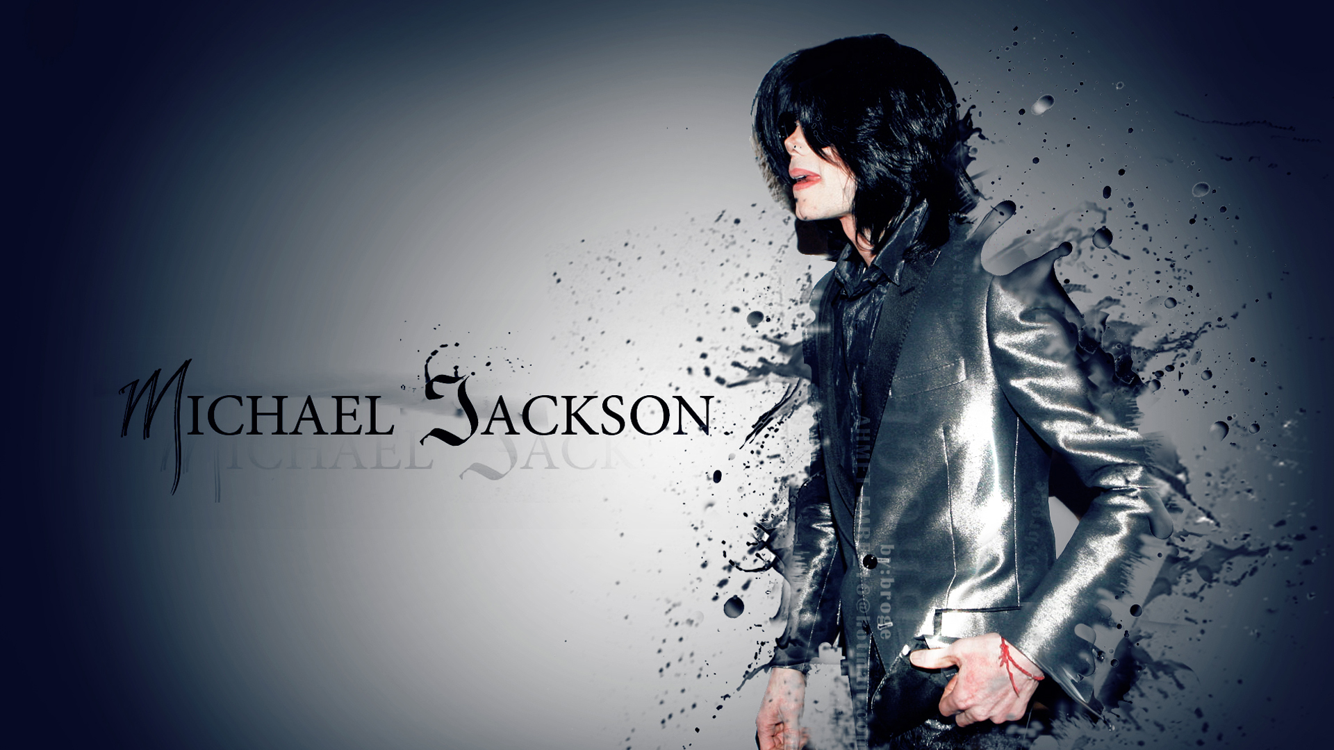 Michael Jackson With Black And Gray Dress 2K Michael Jackson
