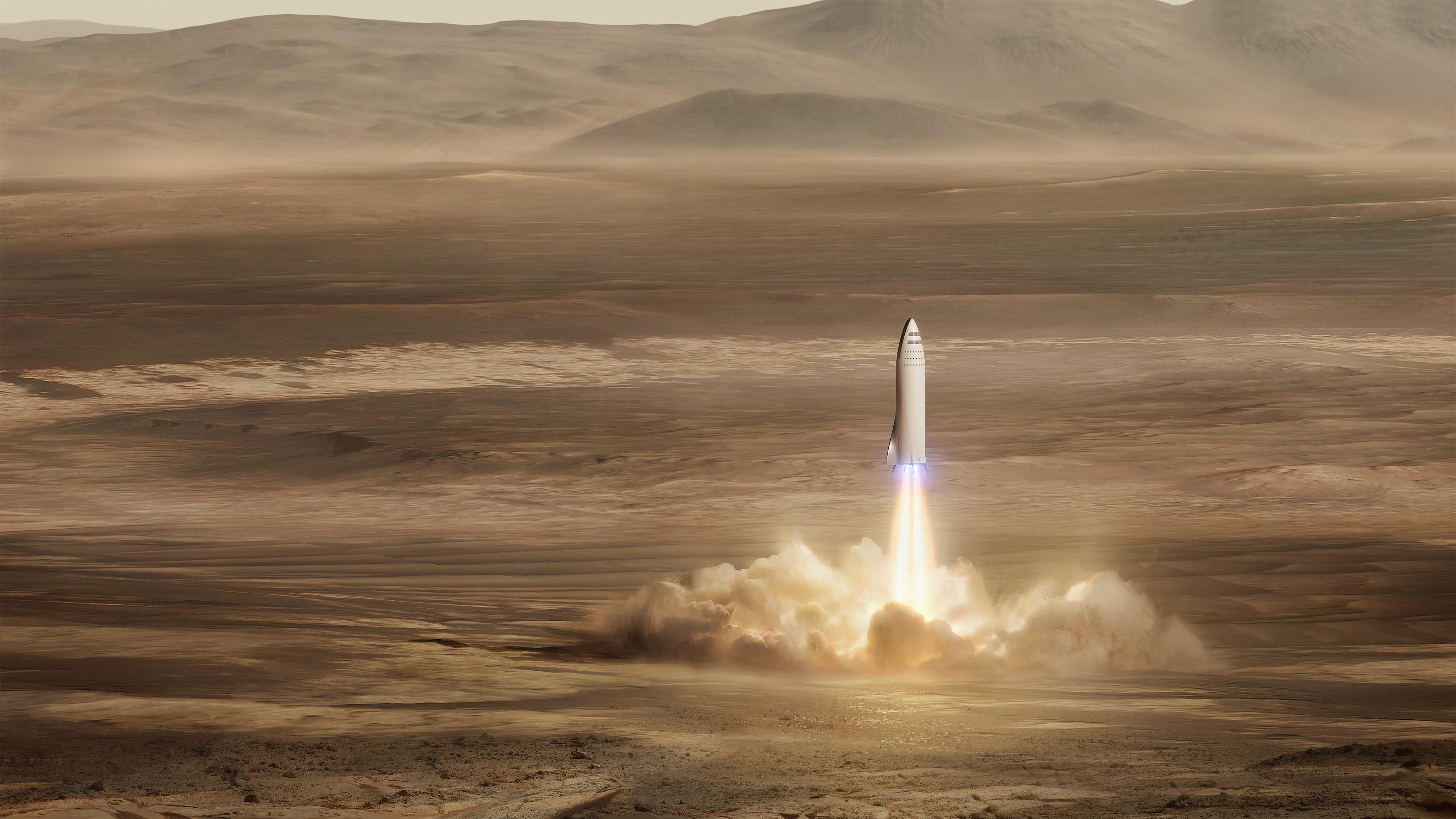 SpaceX BFR Mars mission K