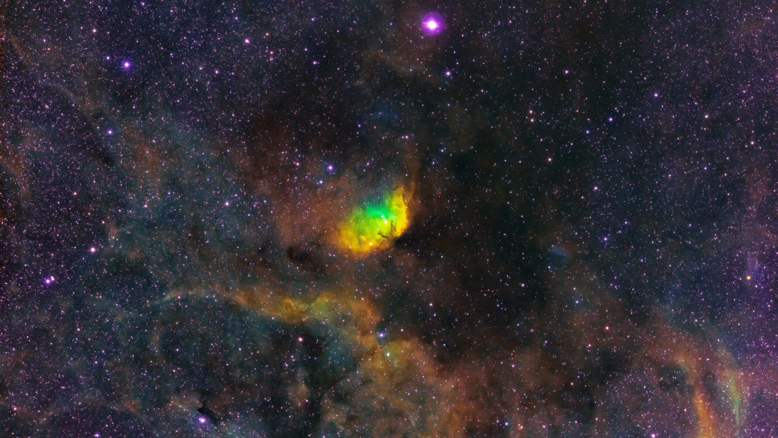 Nebula Glow Starry Galaxy Space K 2K Space