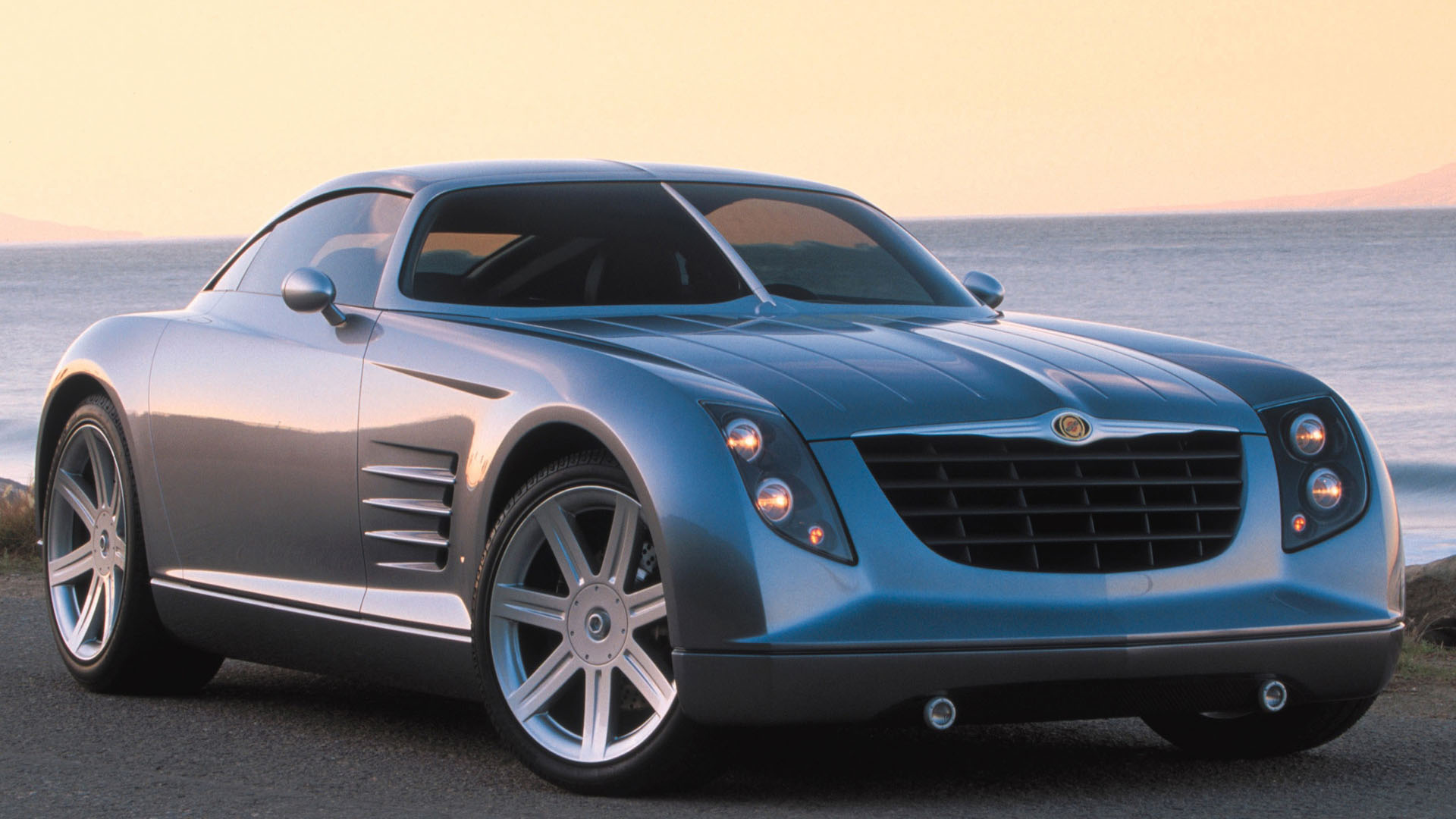 Chrysler Crossfire Concept Car Coupe Fastback Silver Sport Car 2K Cars