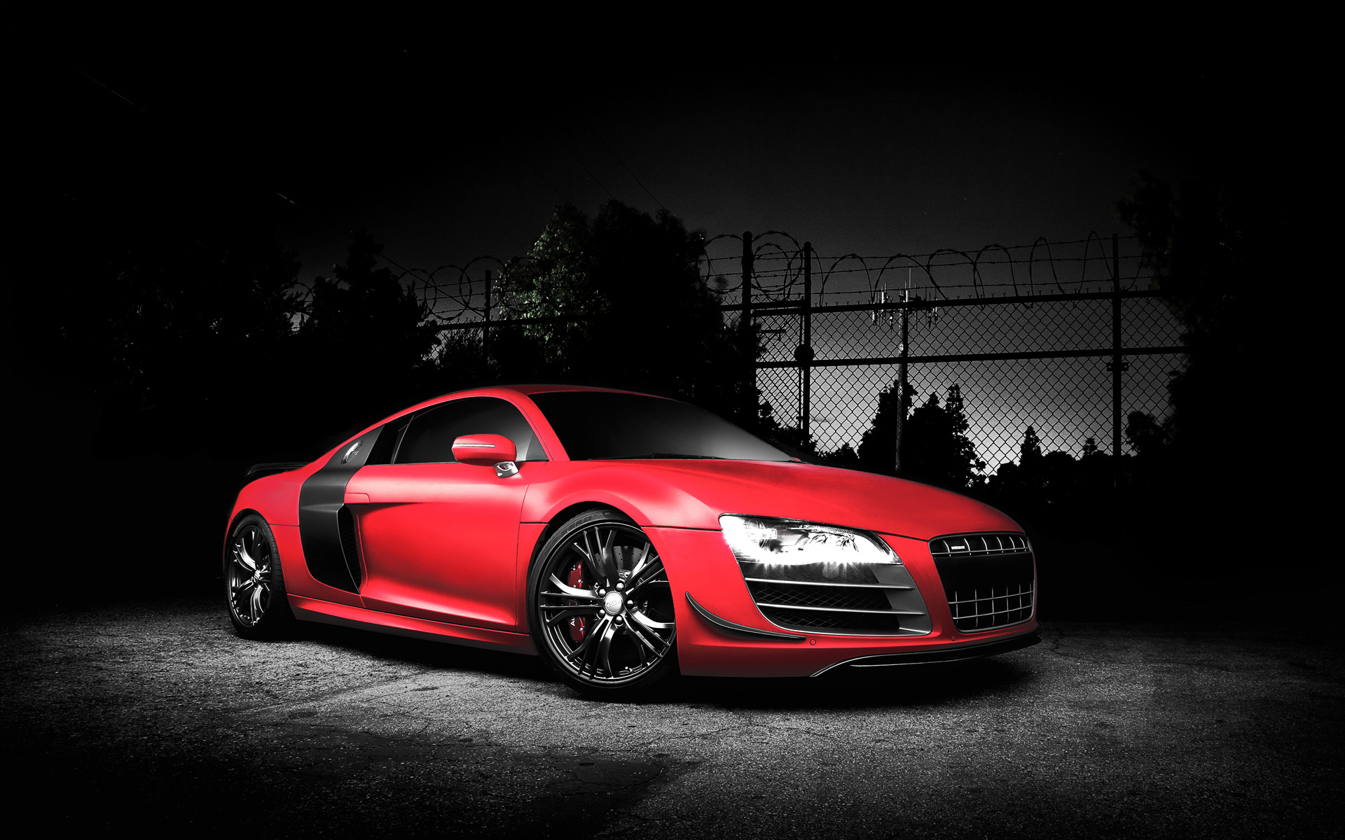 Red Audi R GT