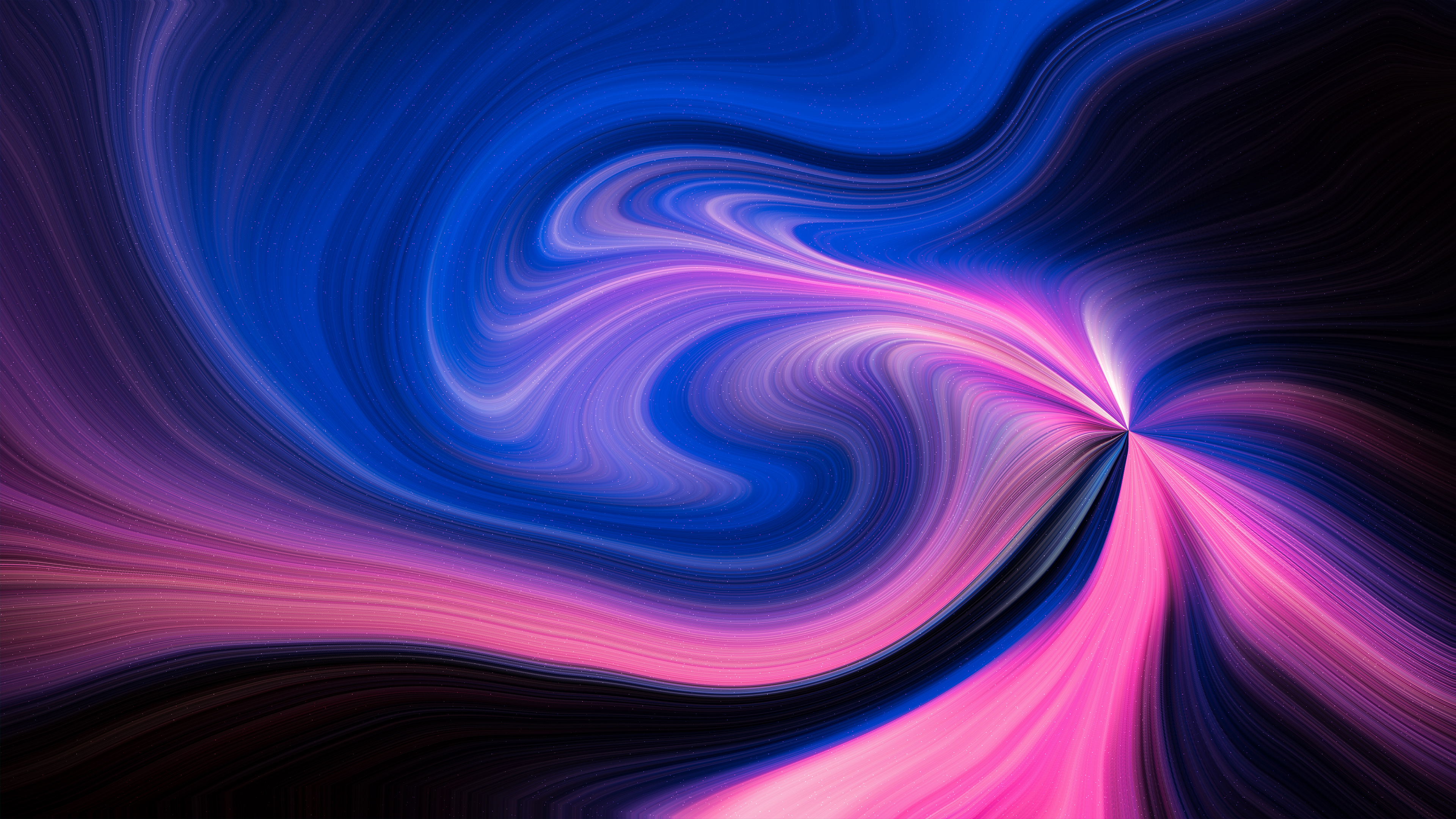 Blue And Rose Swirls K 2K Abstract