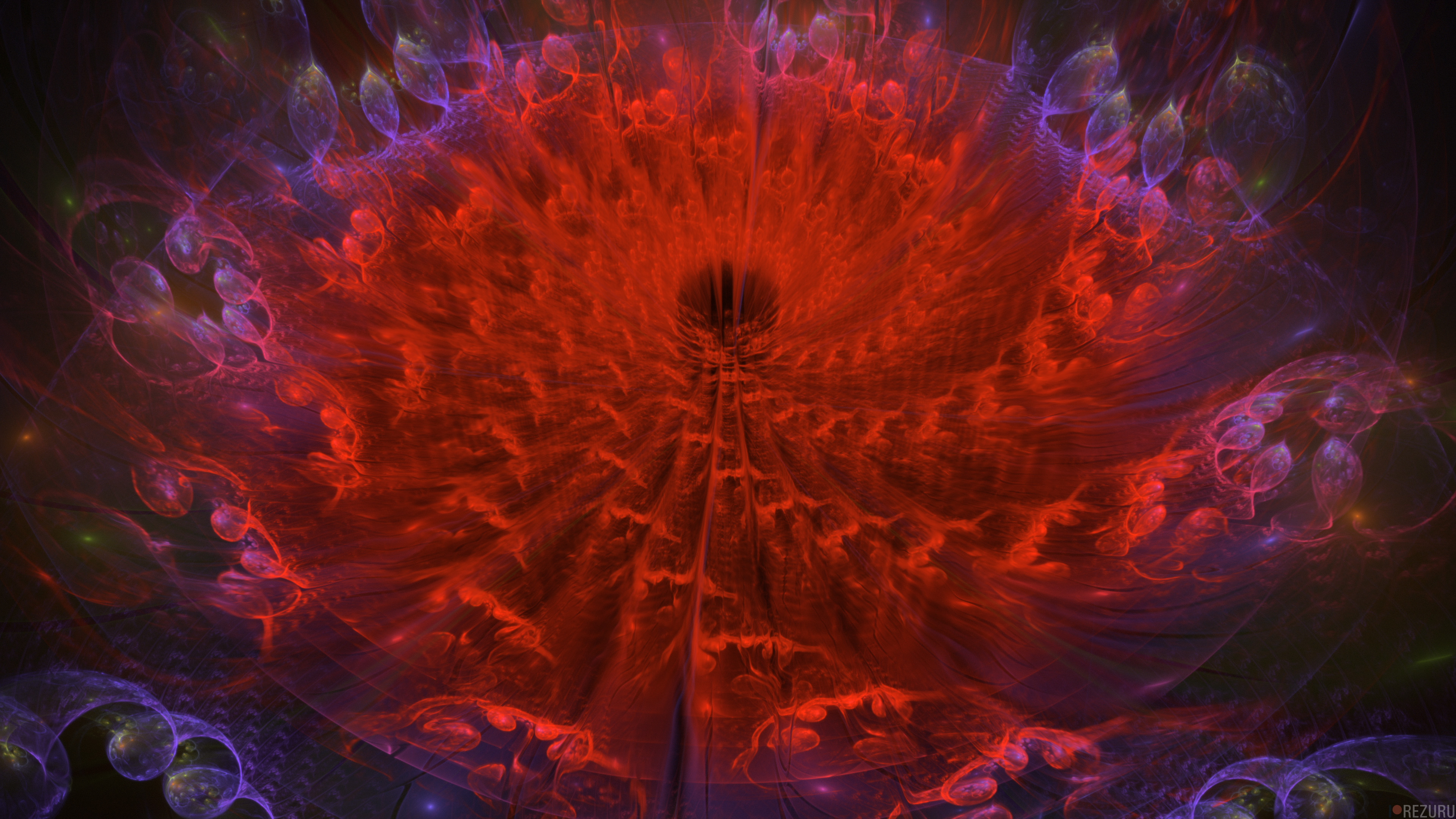 Abstract Red K 2K Abstract