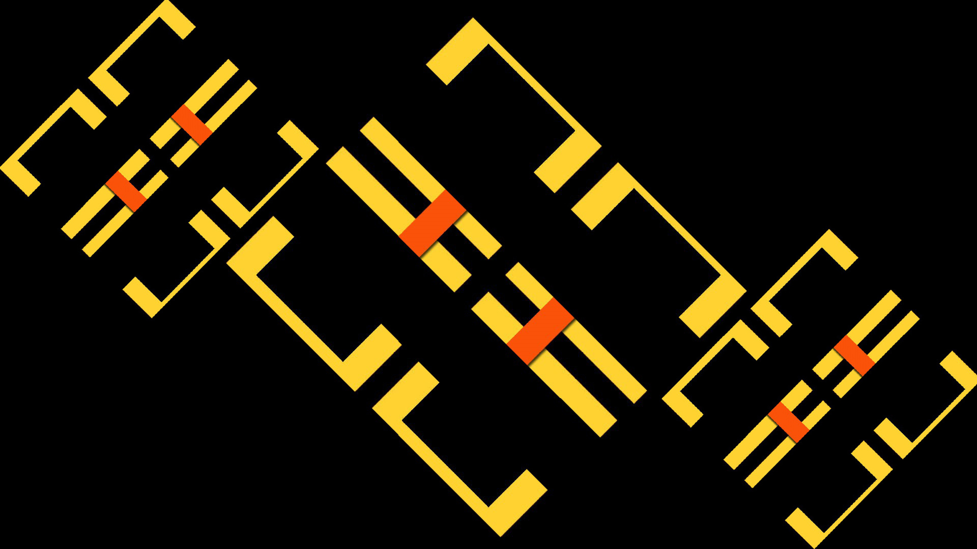 Yellow And Black 2K Abstract