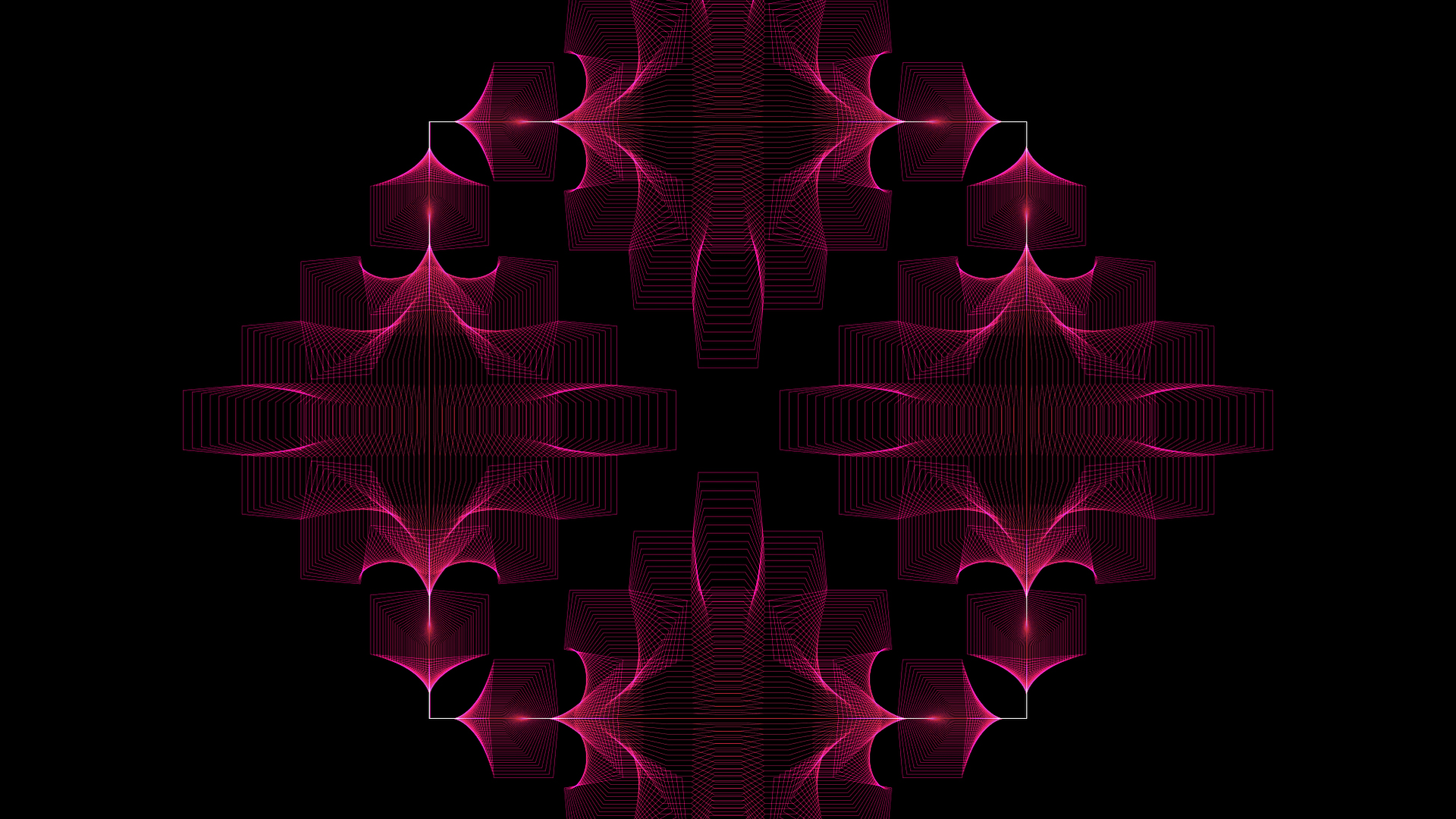 Pink Artistic Digital Fractal Pattern 2K Abstract