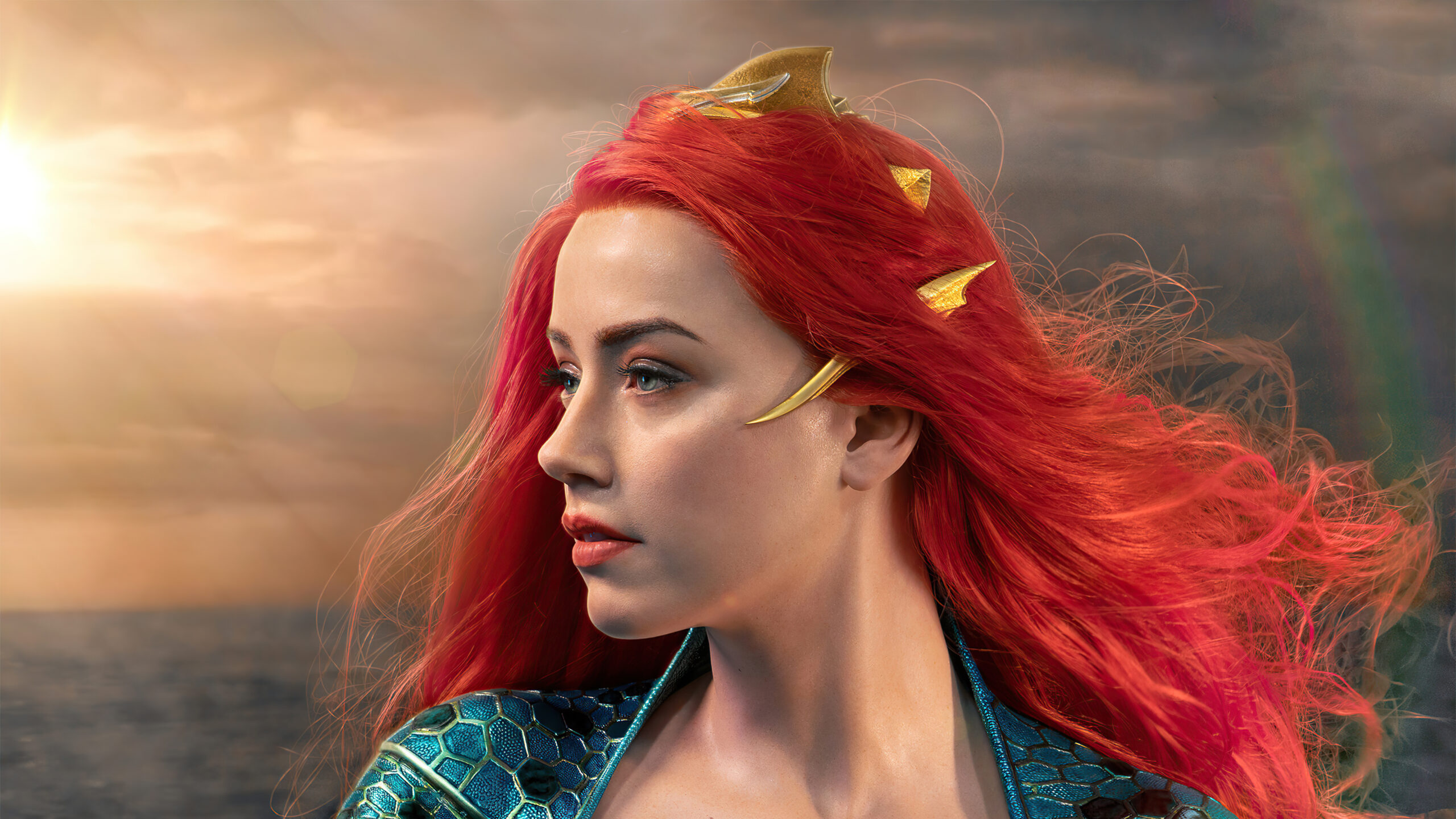Amber Heard DC Comics Mera Redhead K K 2K Aquaman