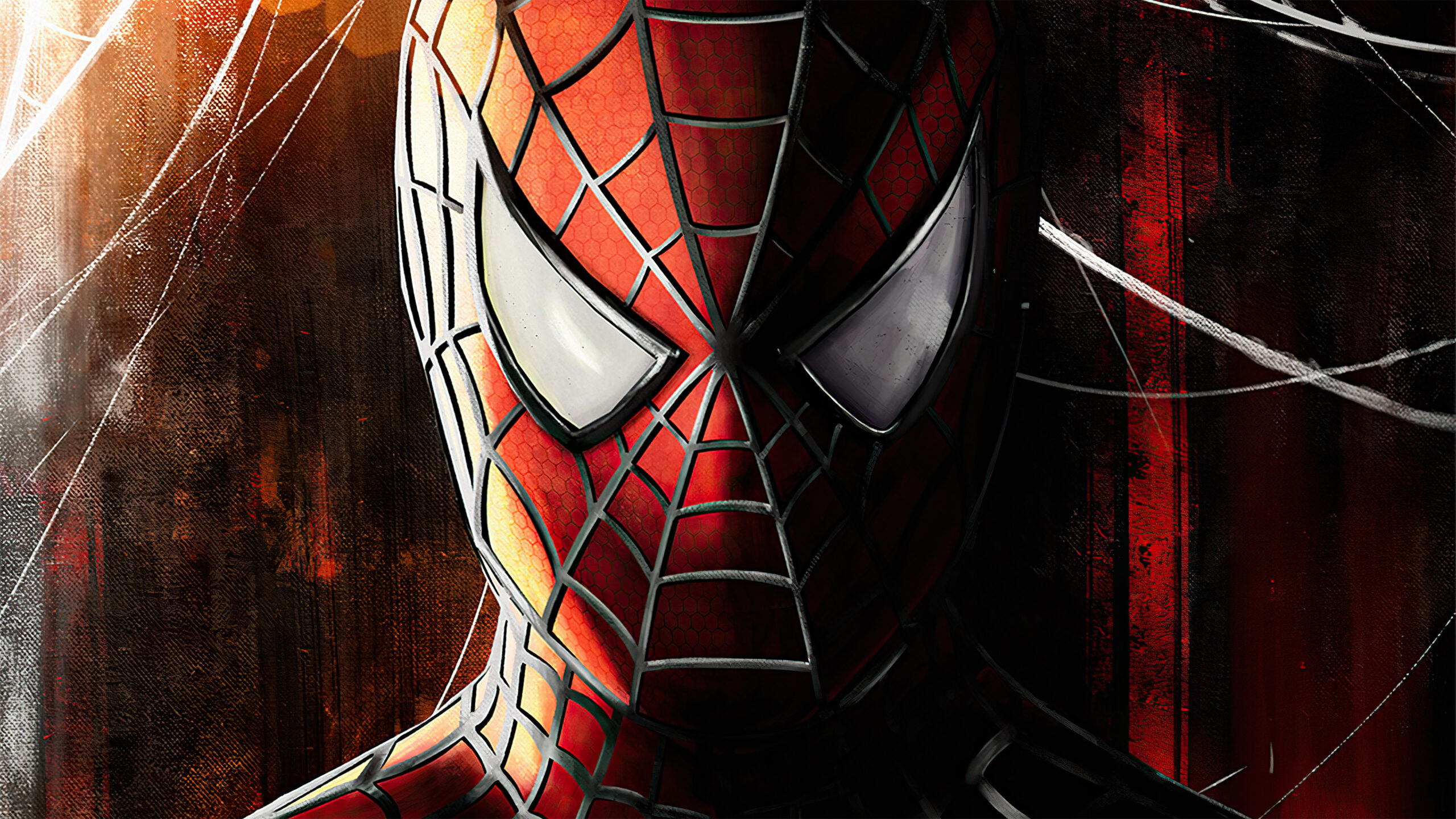 Spider-Man Red Black Suit K 2K Superheroes